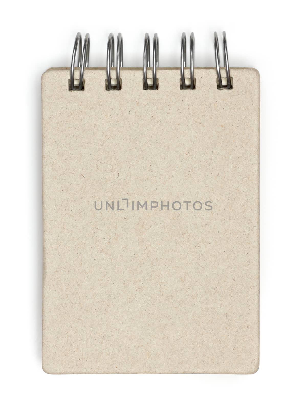 recycled paper notebook front cover