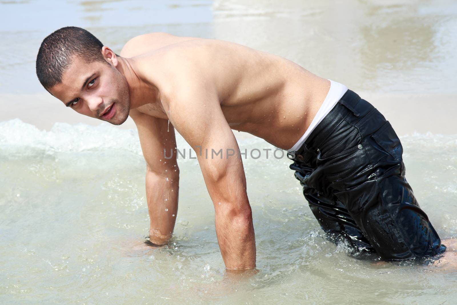 guy on the beach