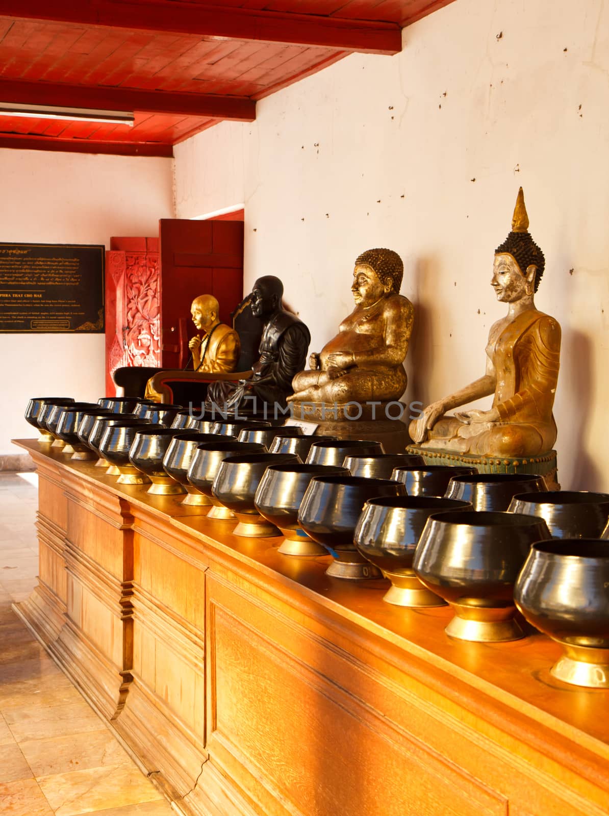 old buddha in wat Phrathat chohea ,Thailand