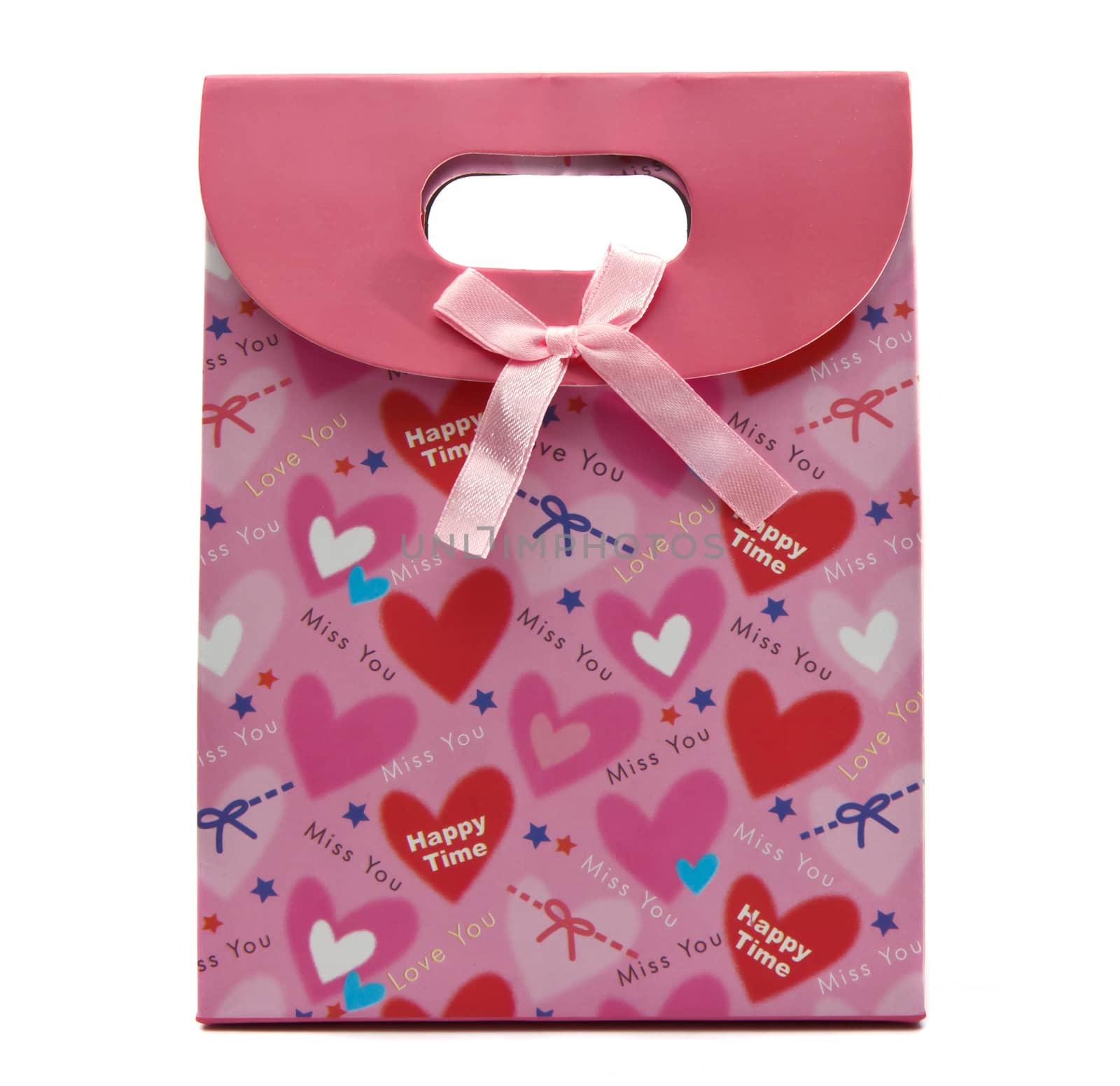 Pink gift bag