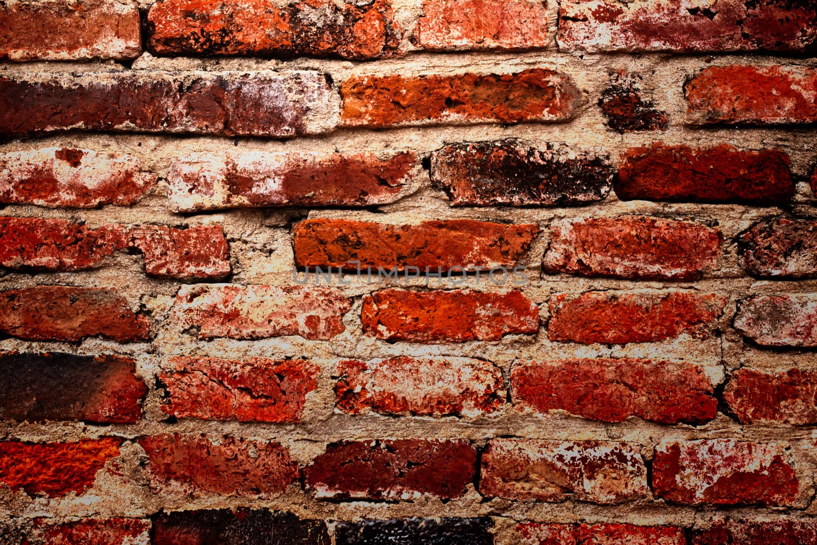 Red brick wall texture