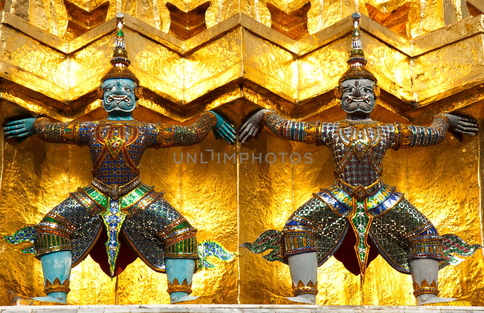 Guardian of Wat Pra Kaew Grand Palace Bangkok Thailand