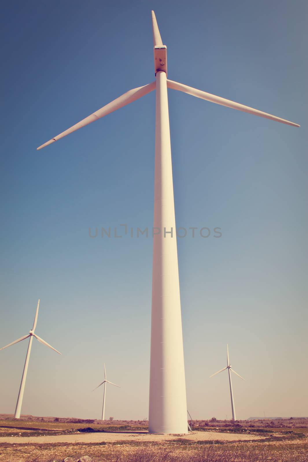 Modern Wind Turbines in Spain, Instagram Effect