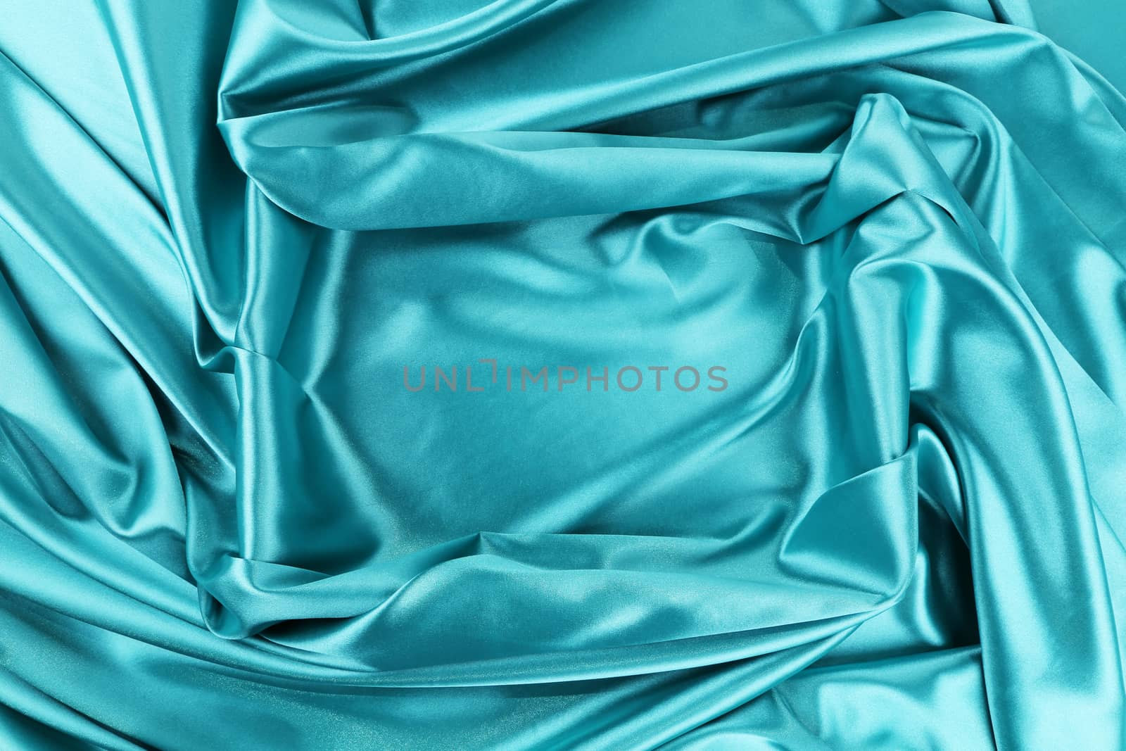 Background of blue fabric and rectangle. Whole background.