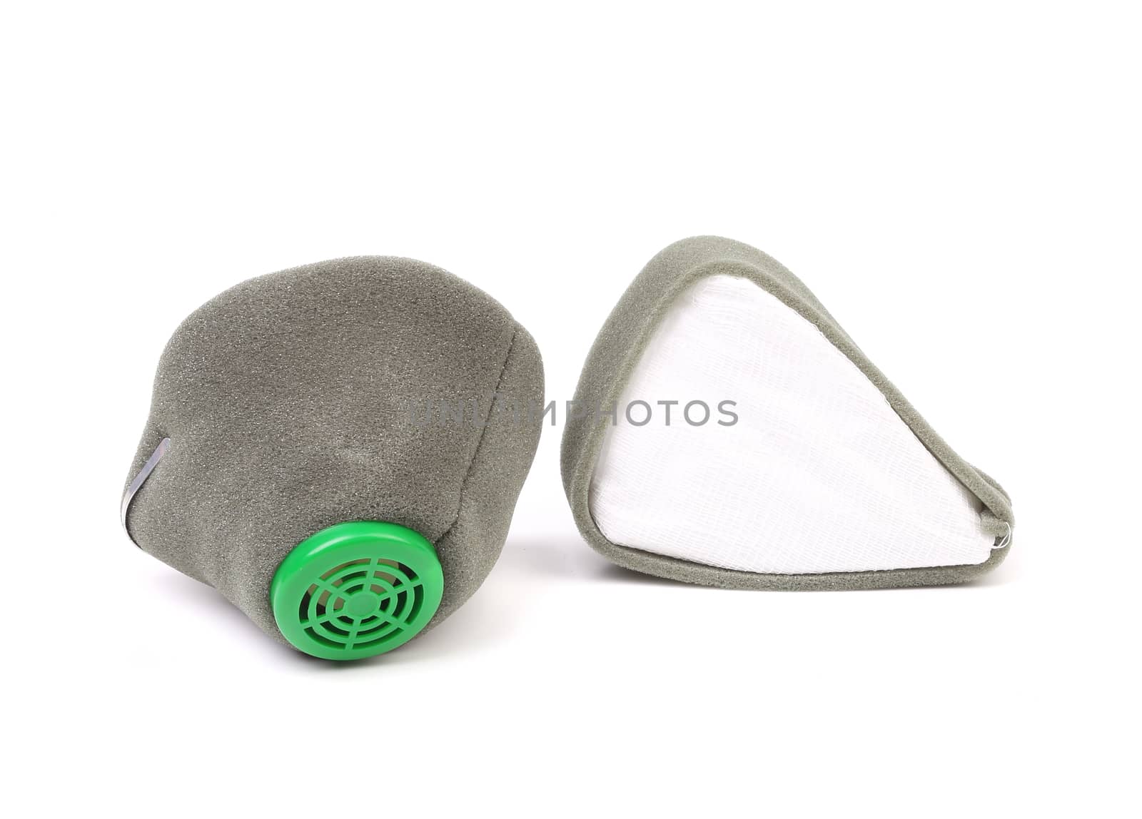 Interchangeable filter cartridges. Isolated on a white background.