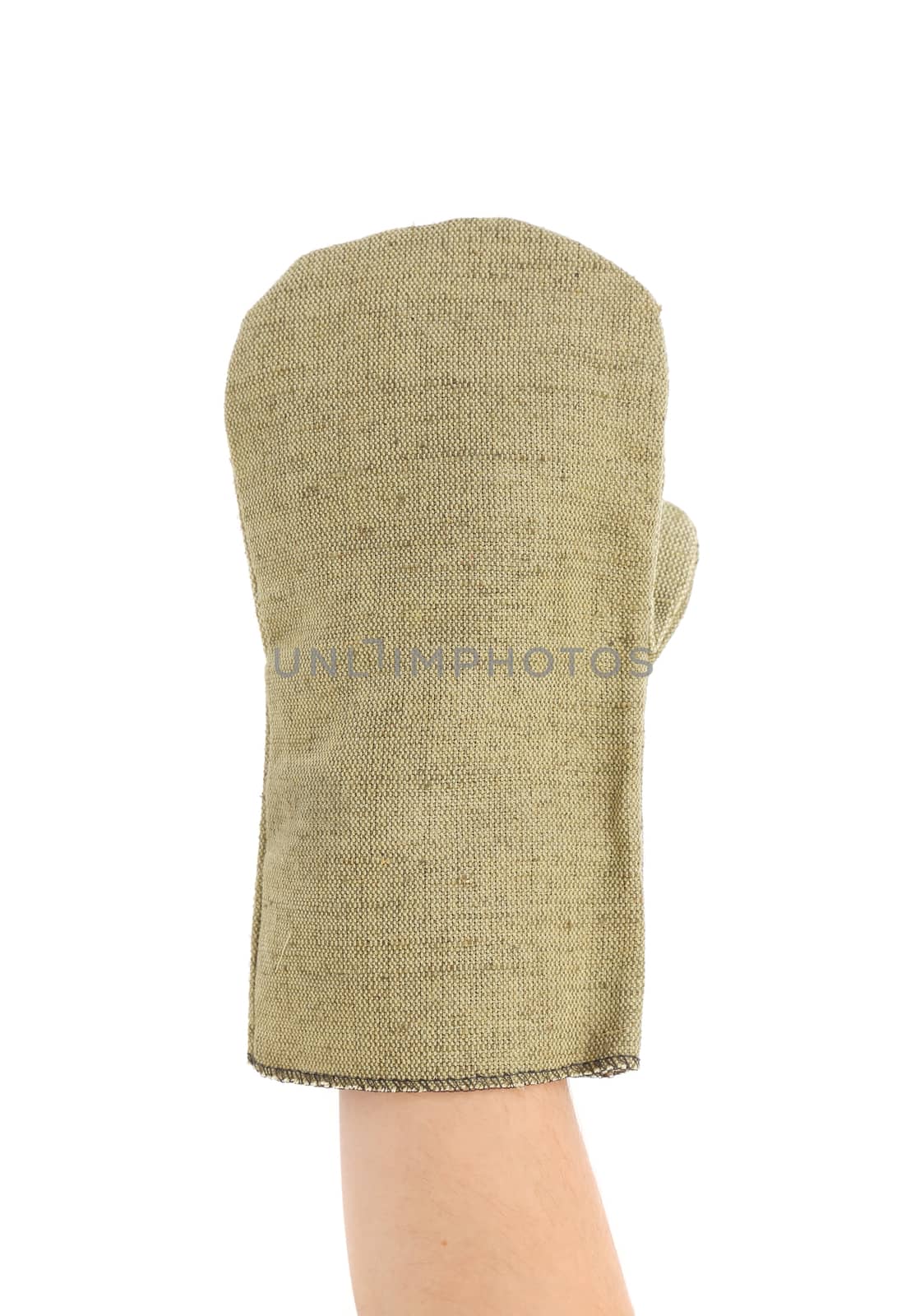Protective glove. Isolated on a white background.