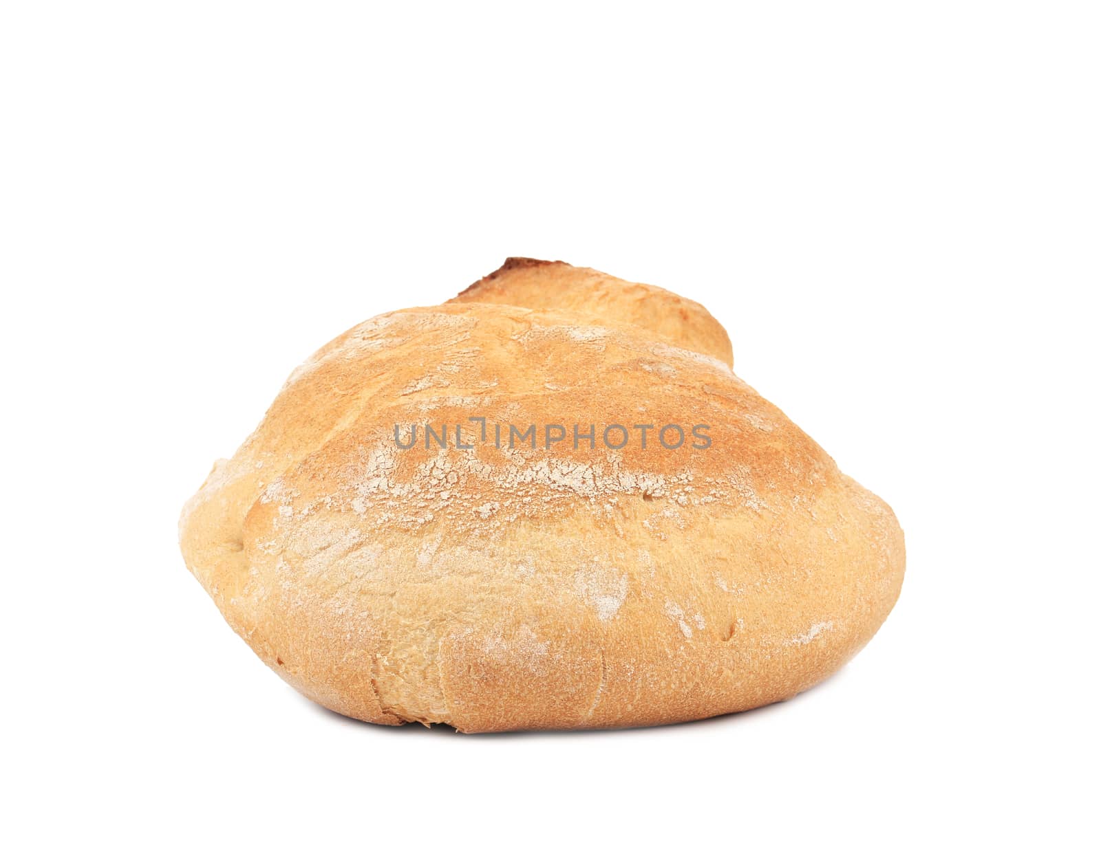 White bread. Isolated on a white background.