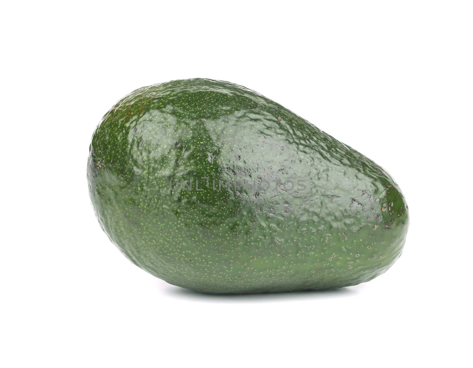 Ripe avocado. Isolated on a white background.