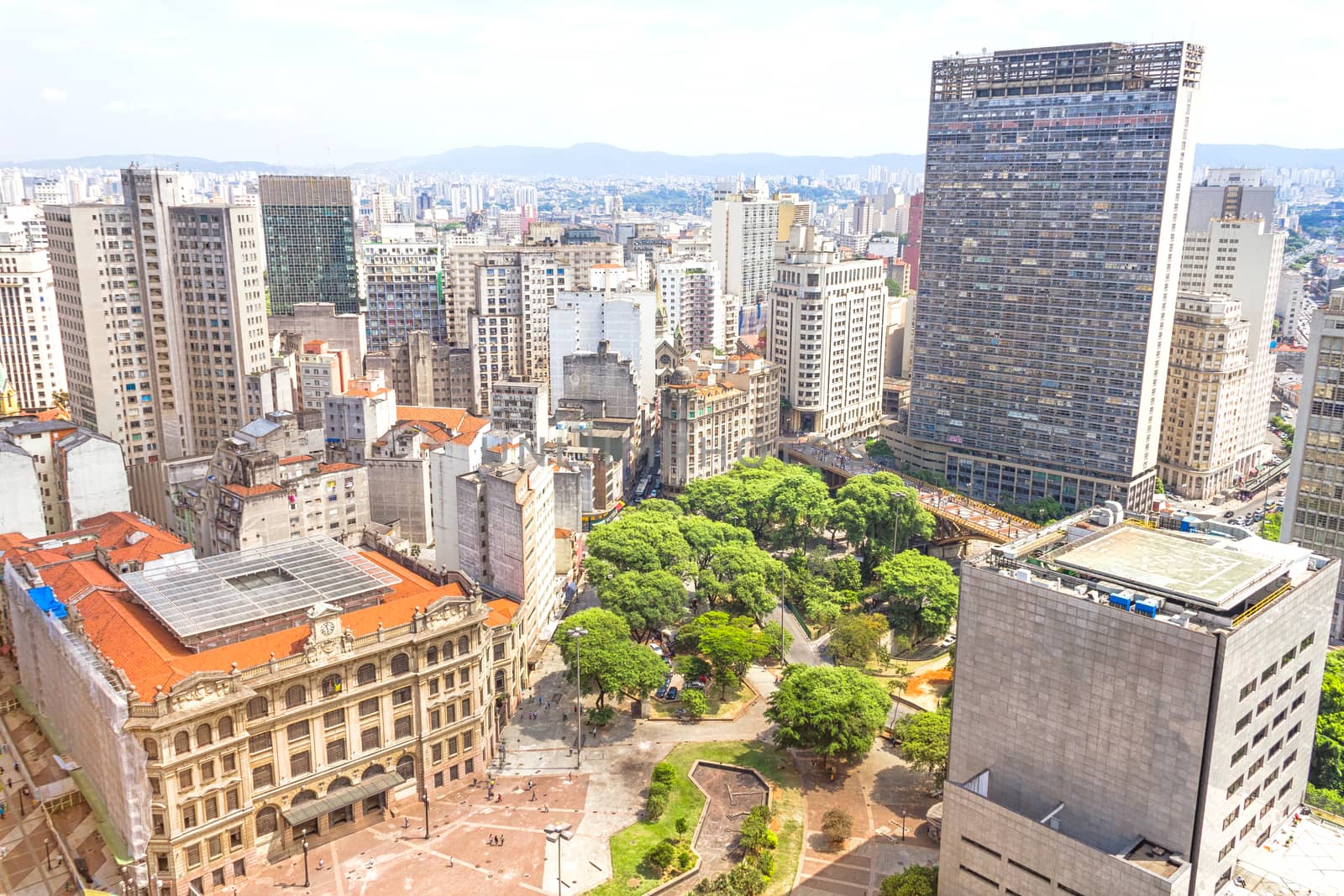 The central part of Sao Paulo, Brazil