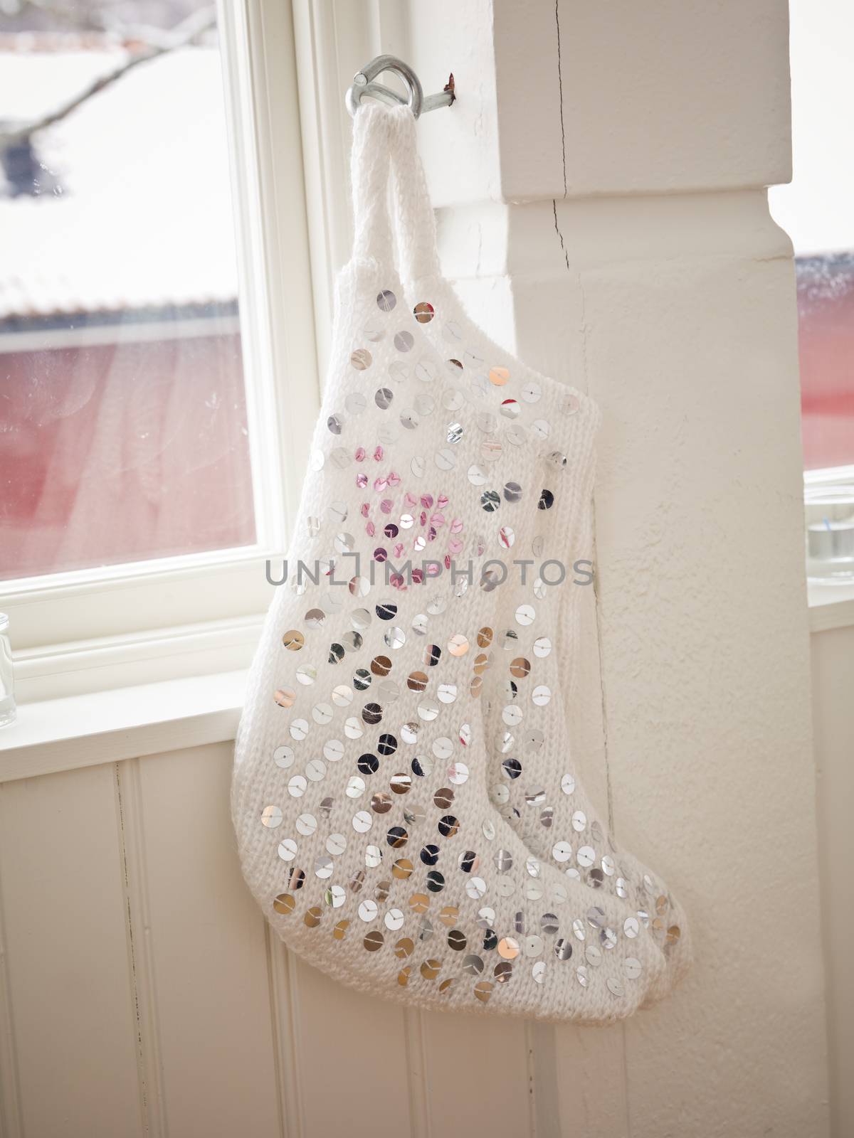 Christmas Stockings with selective focus