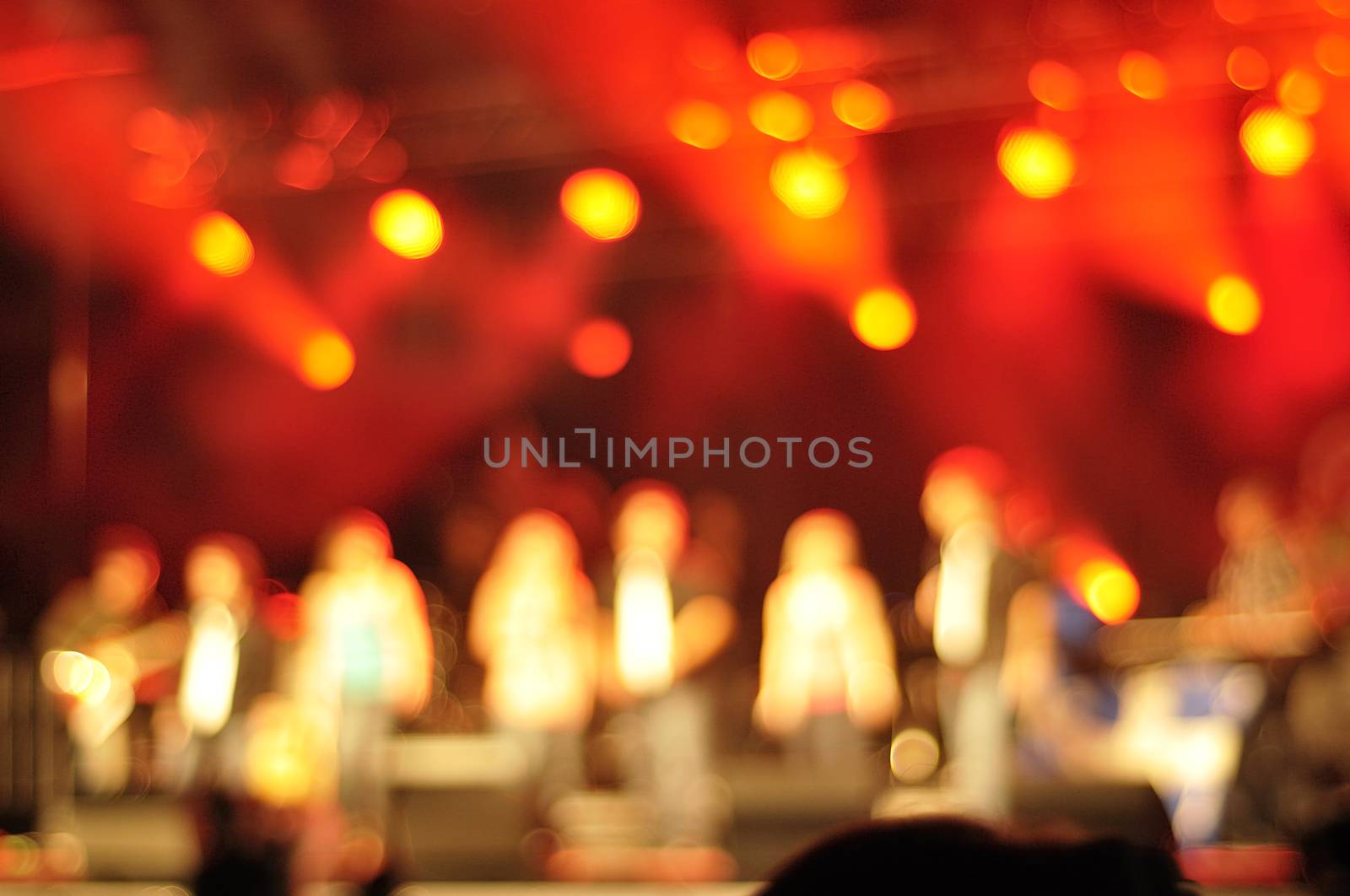 Outdoor rock concert light background illumination