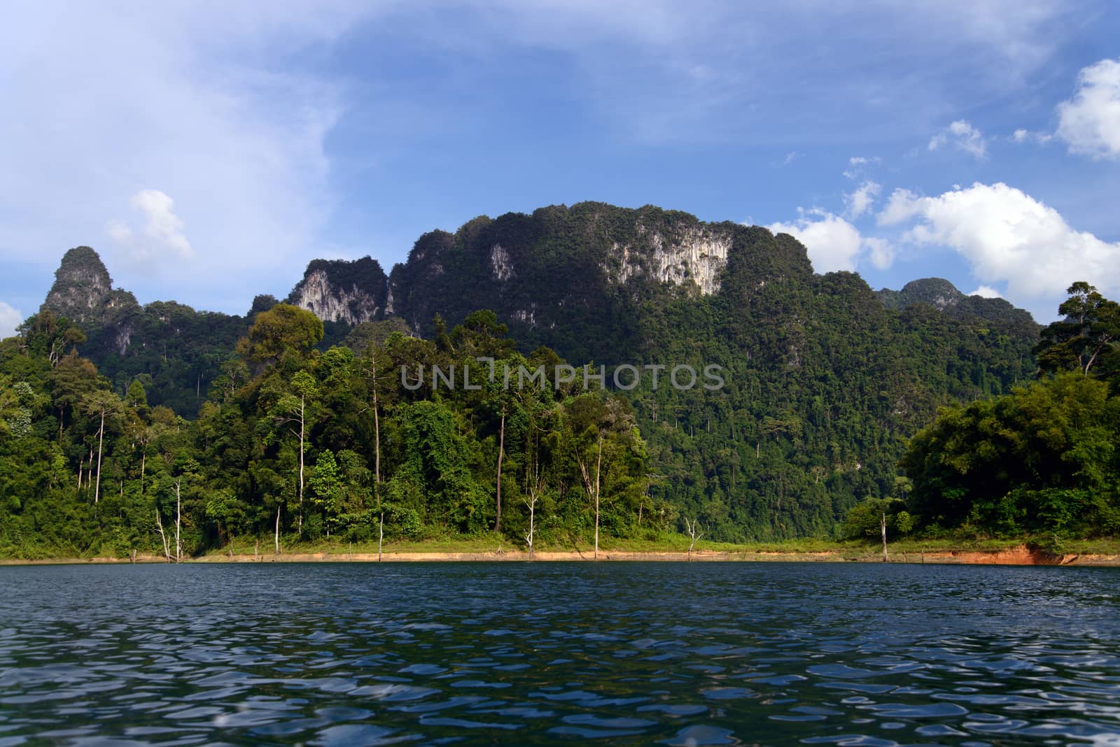 Cheo Lan lake. Khao Sok National Park. Thailand. 
