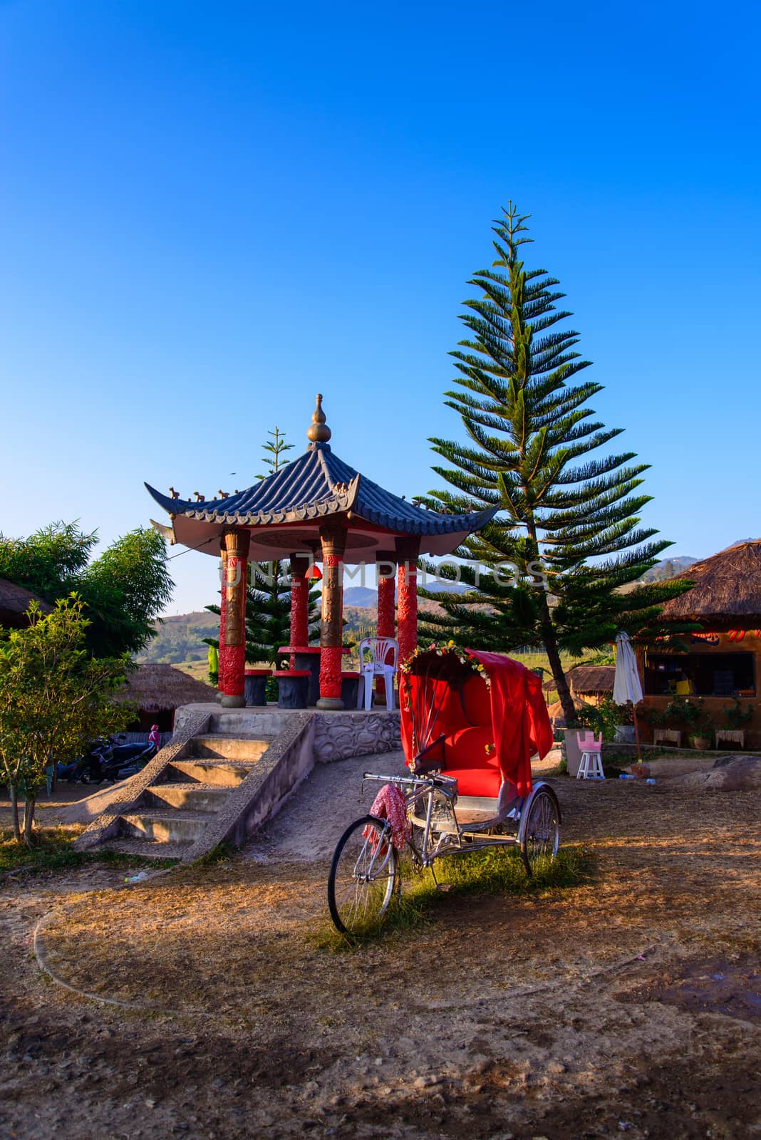 Traditional Thai-China Yunnan Village, Thailand by jakgree