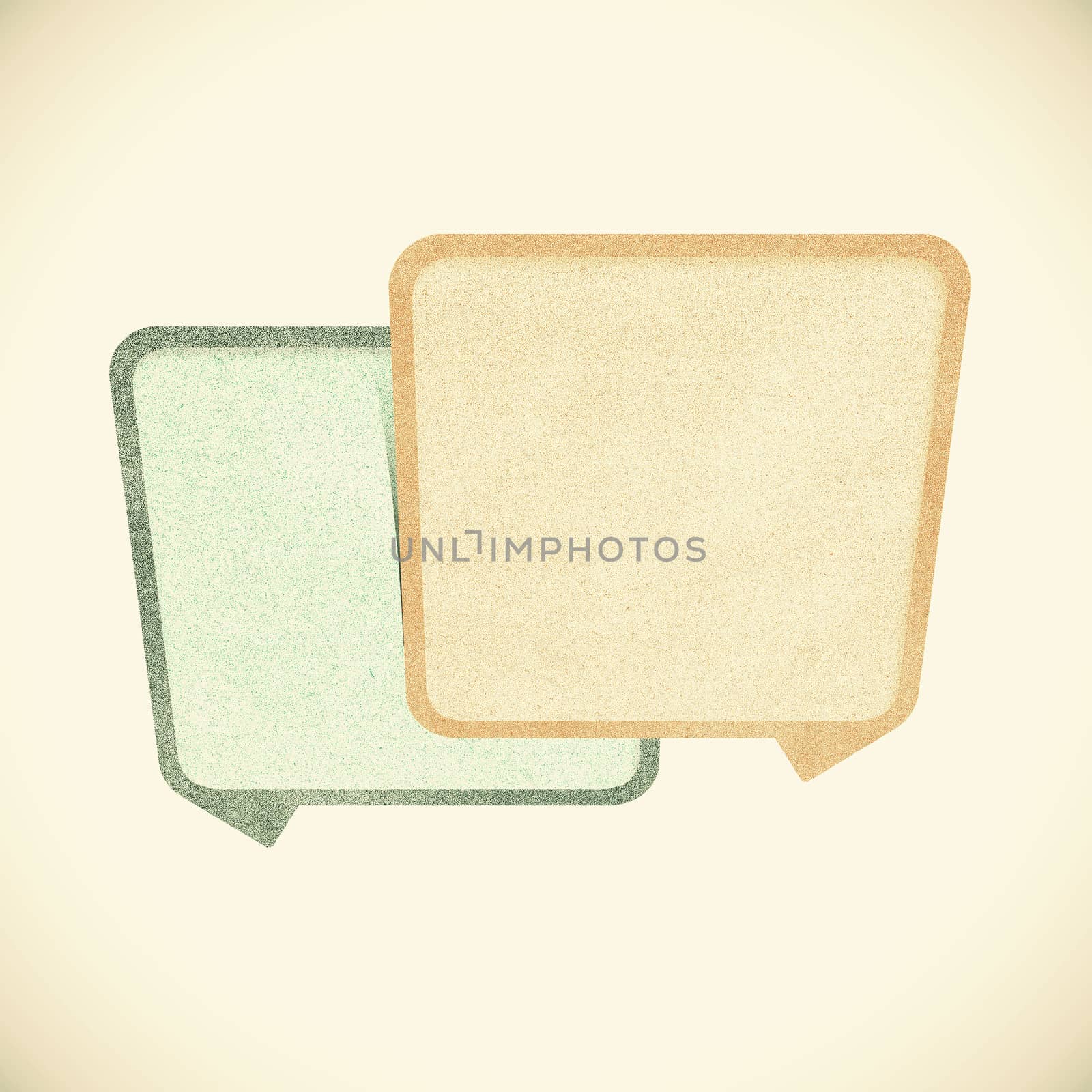 Paper texture ,Talk tag on white background by jakgree