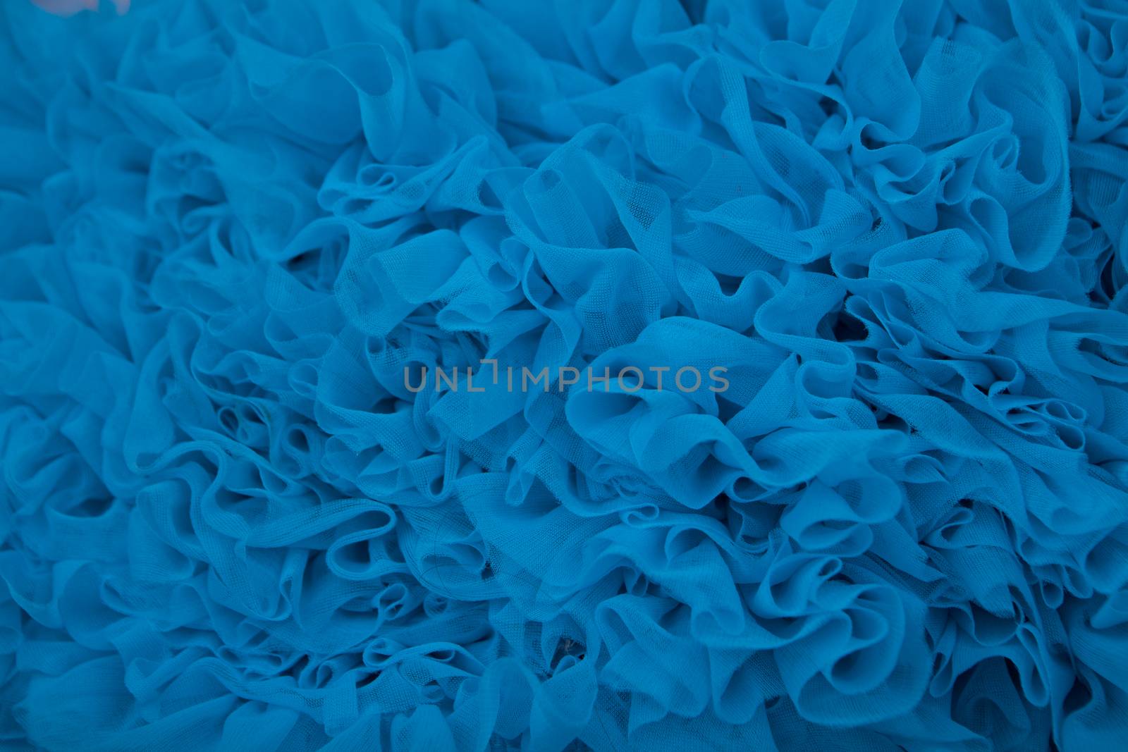 blue textured net fabric background