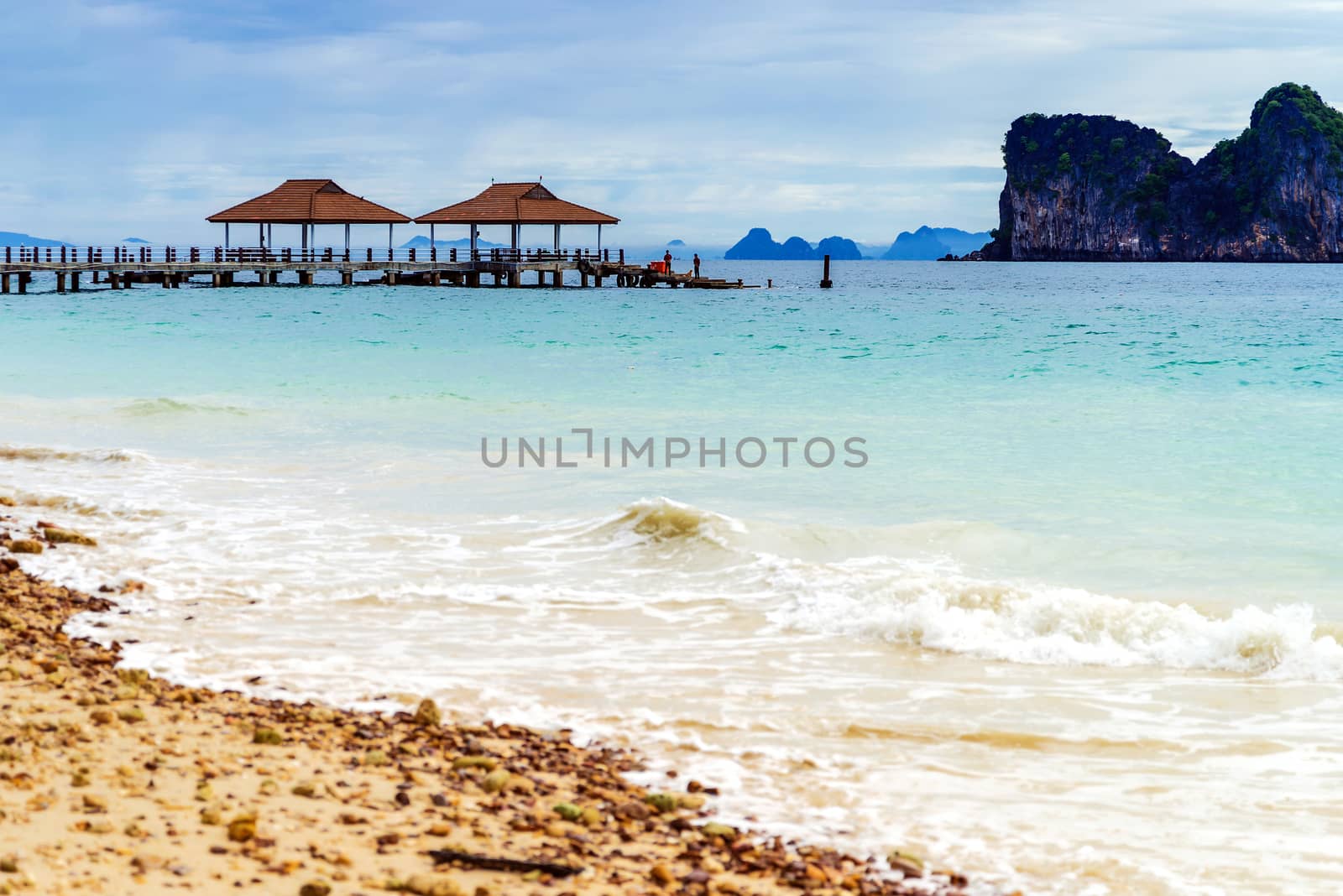 Andaman sea View in Koh Ngai Island in Thailand  by jakgree