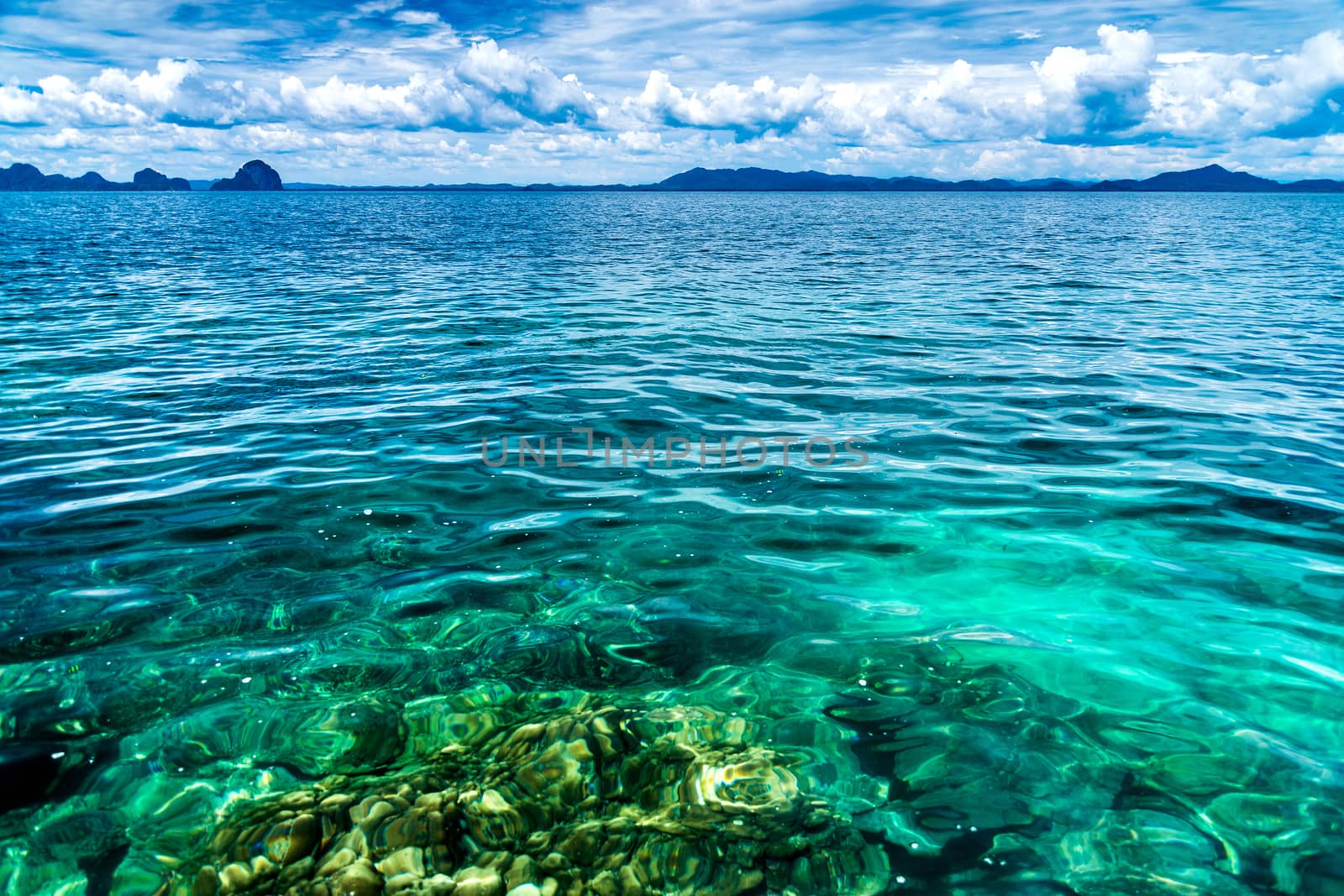 Landscape of sea in the Andaman Sea, Thailand by jakgree