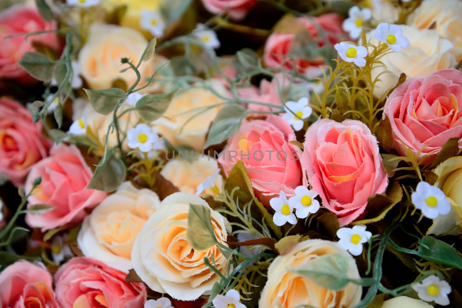 Beautiful rose of artificial flowers by jakgree