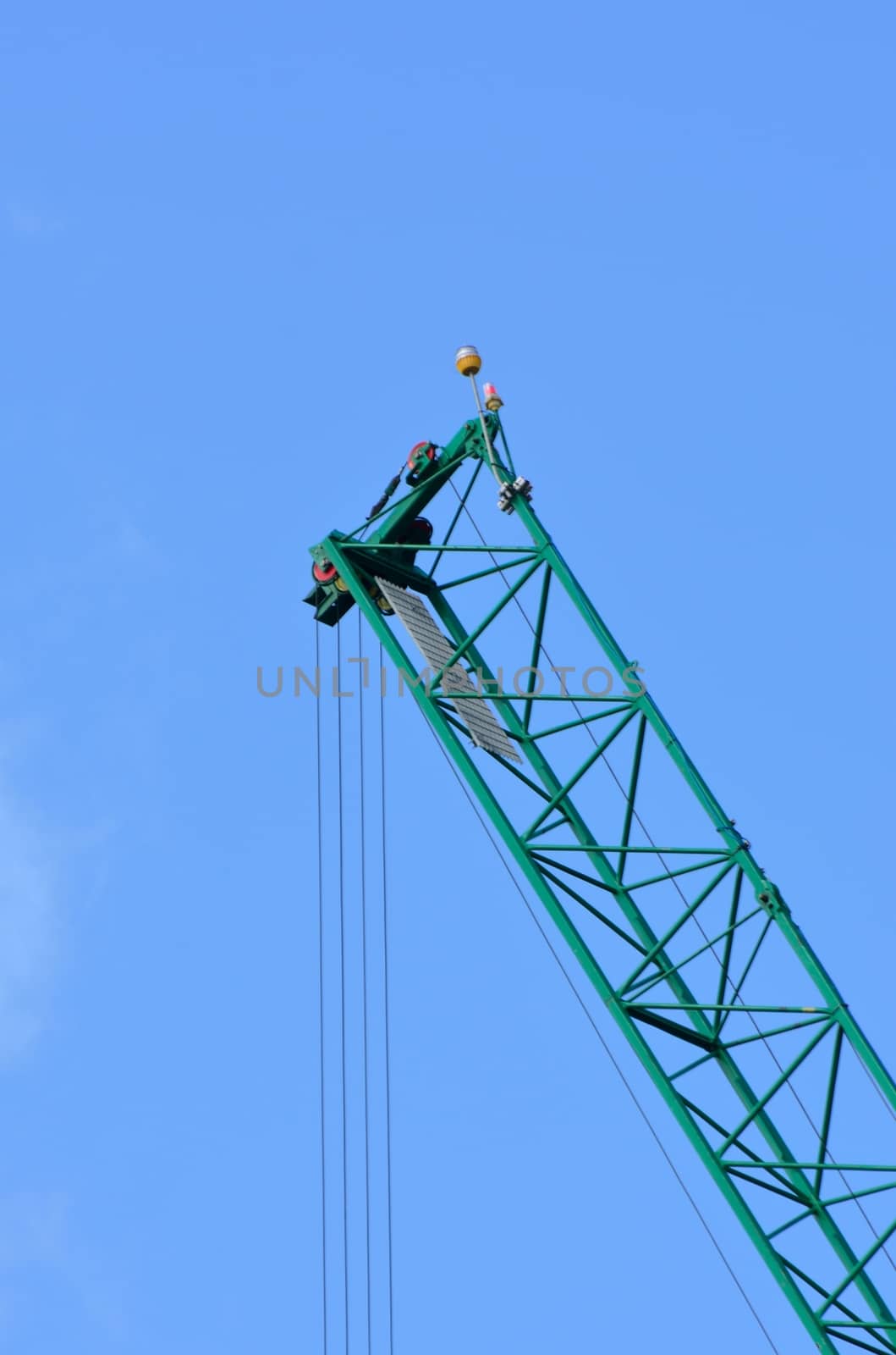 Construction Crane with blue sky