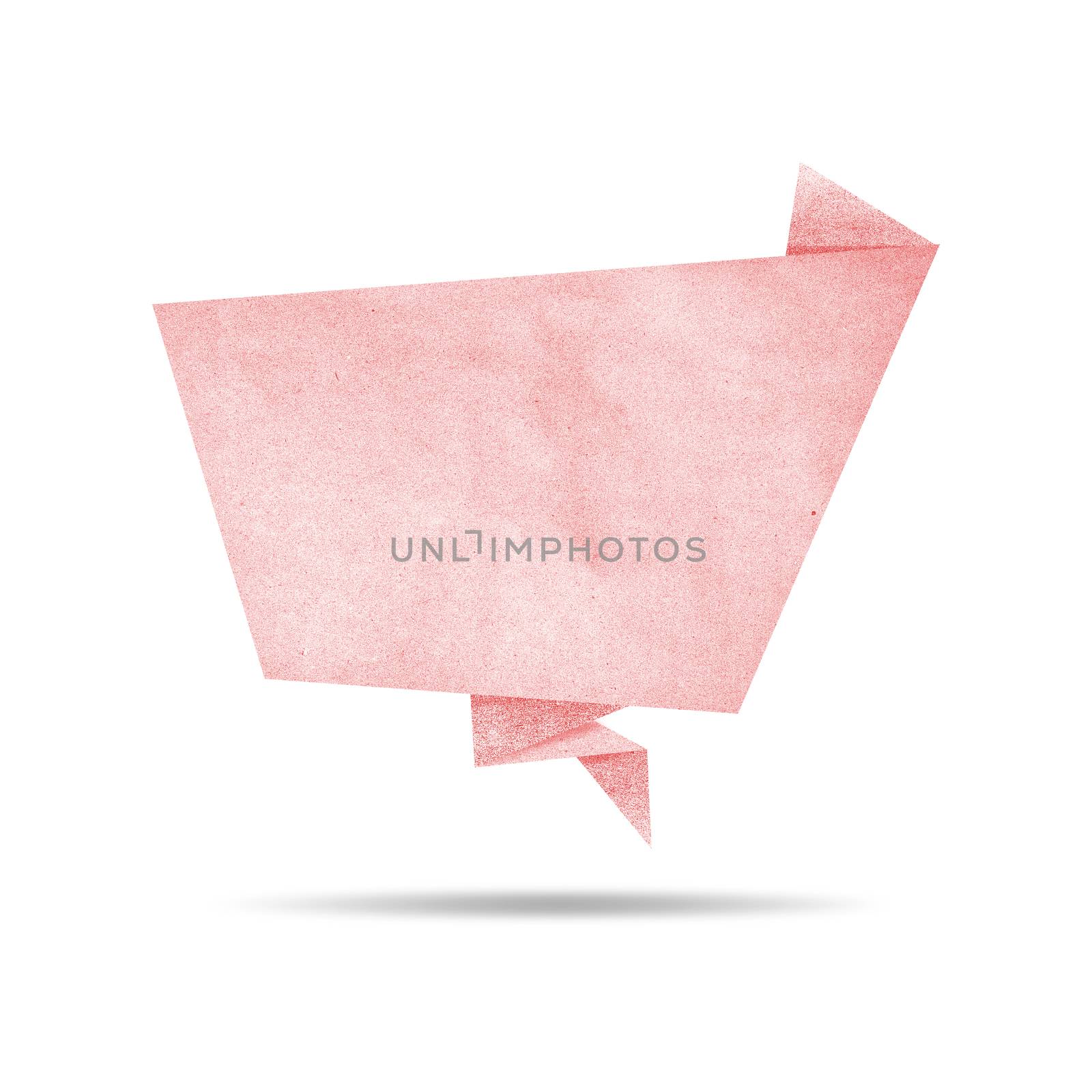 Paper texture ,Talk tag on white background by jakgree