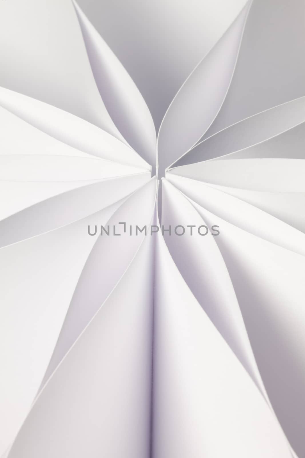 Abstract background image of pattern made by curved paper.