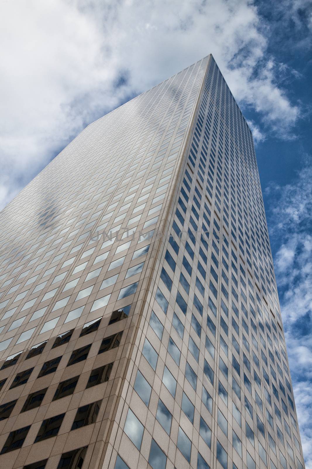 Looking up - skyscraper in Denver by CaptureLight