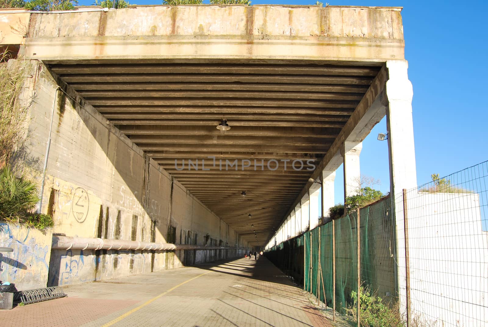 The tunnel between Arenzano and Cogoleto