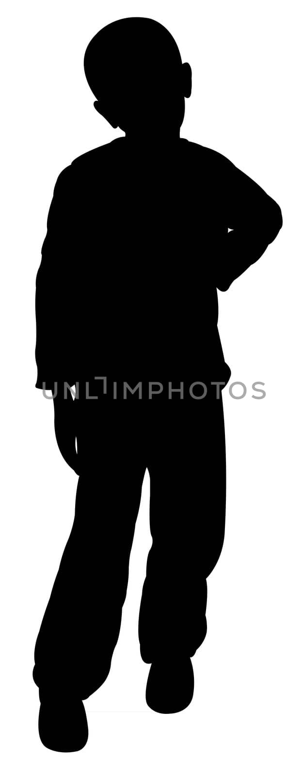 a poor body silhouette vector by Dr.G