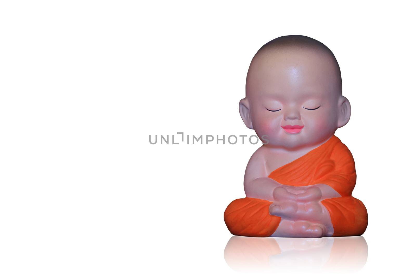 a little Buddhist Monk statue