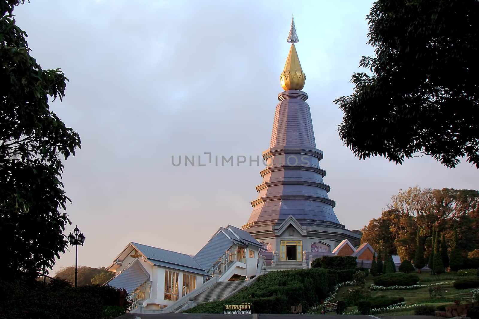 The pagoda at Doi Inthanon, Chiang Mai Thailand