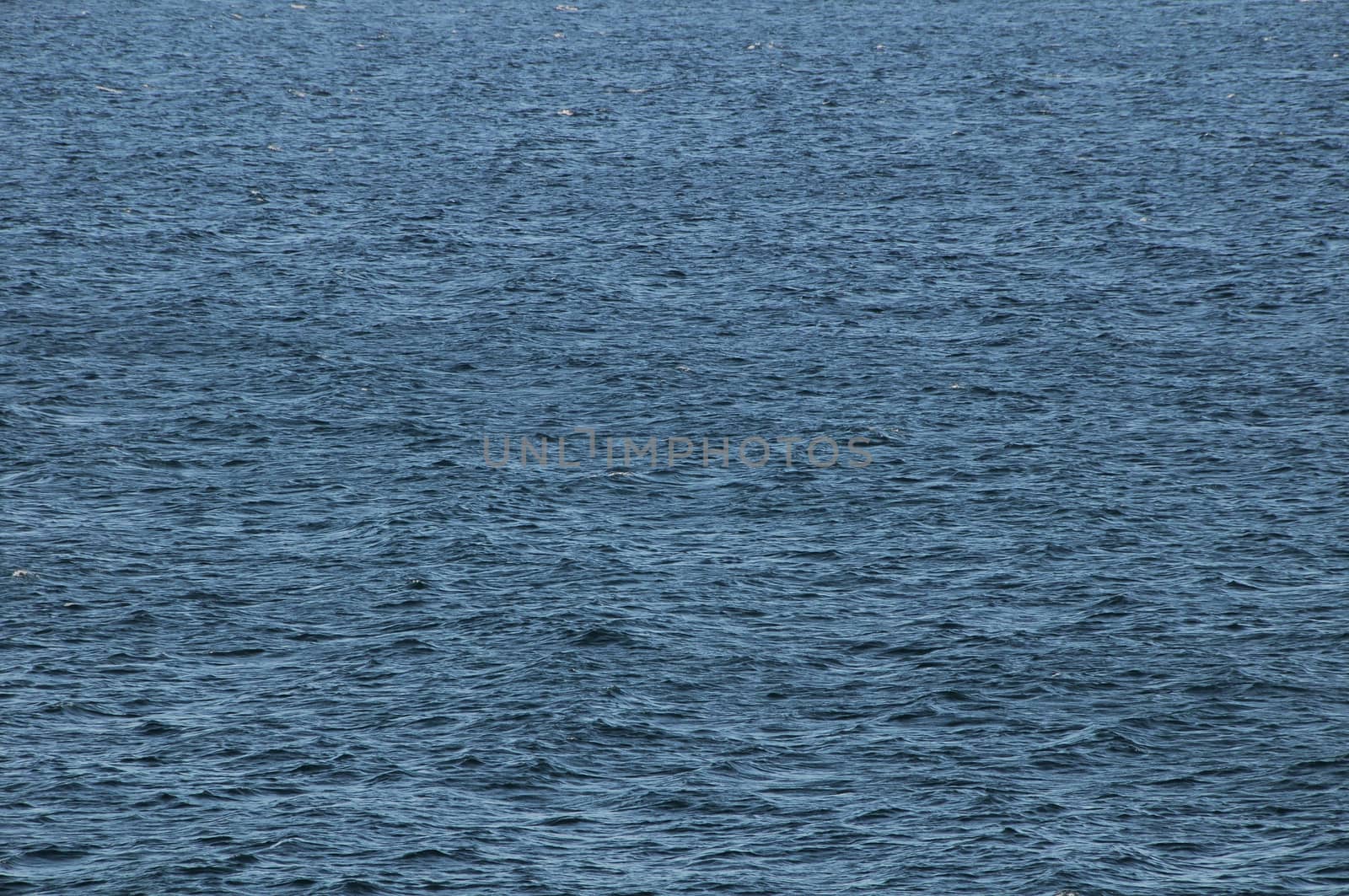 Blue Water Texture Pattern at Noon on the Atlantic Ocean