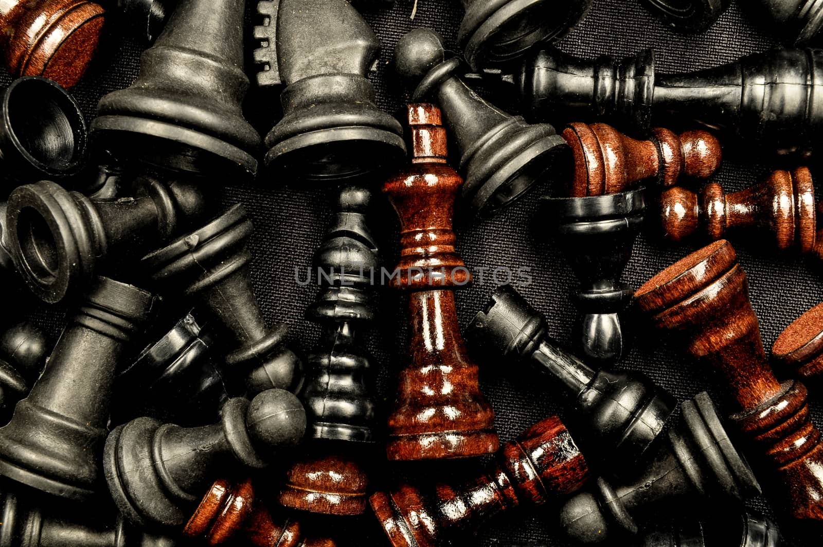 Chess Texture Pattern on a Black Background