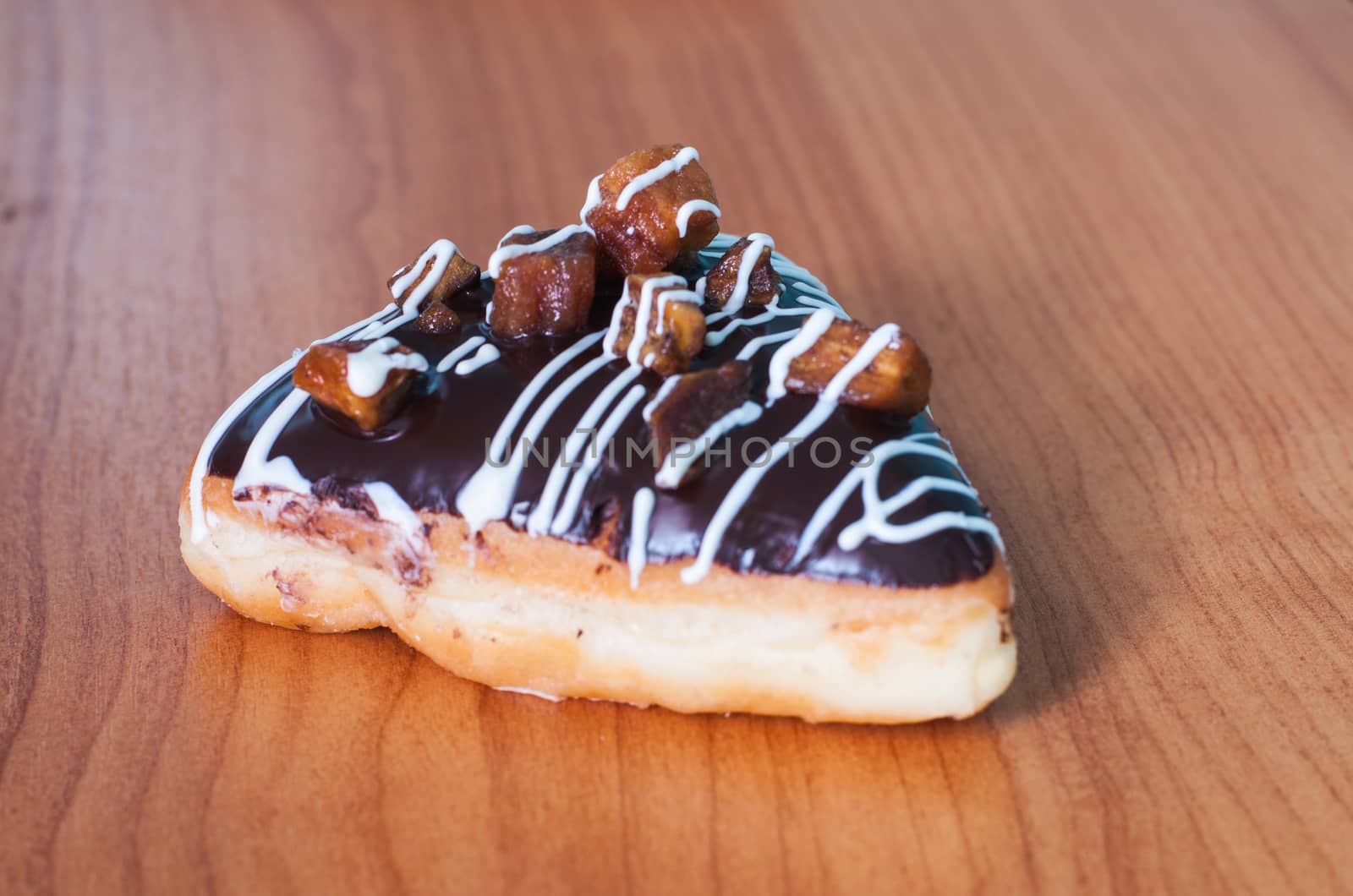 ruffled candy coated chocolate with decorative powder for the occasion.
