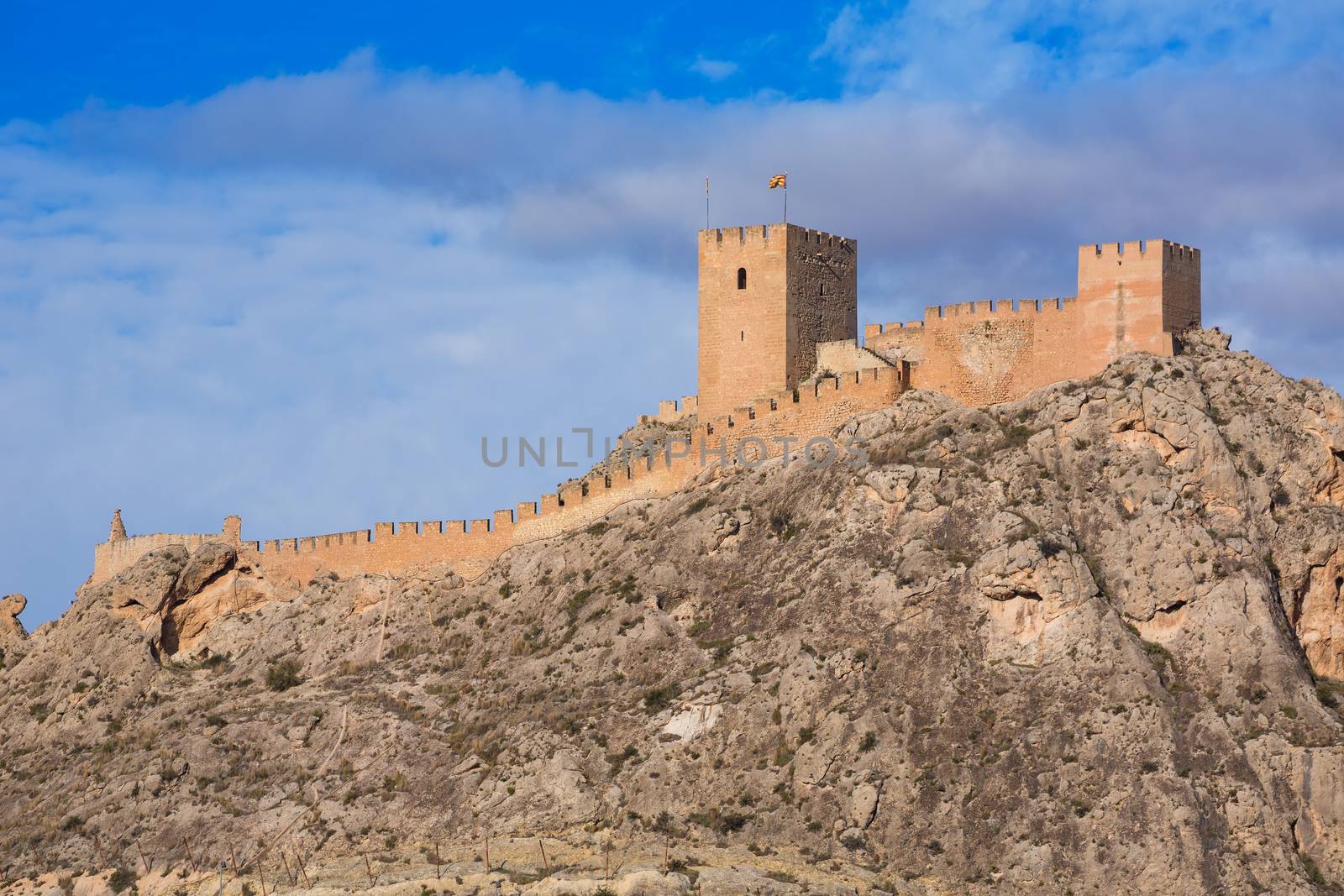 Alicante Sax village castle in Spain by lunamarina