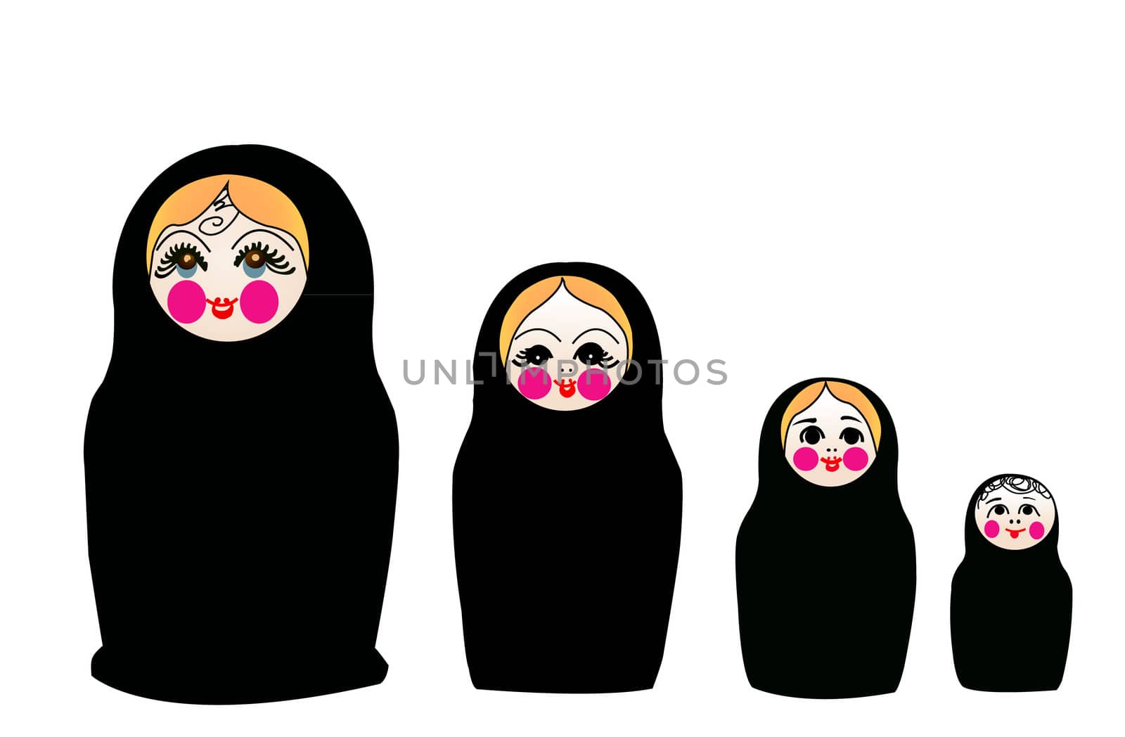 matrushka converted to islam, in black chador, by Dr.G