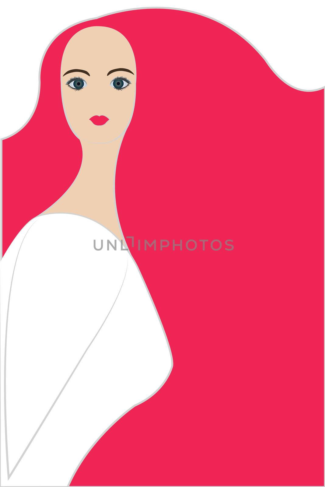 beautiful lady portrait vector by Dr.G