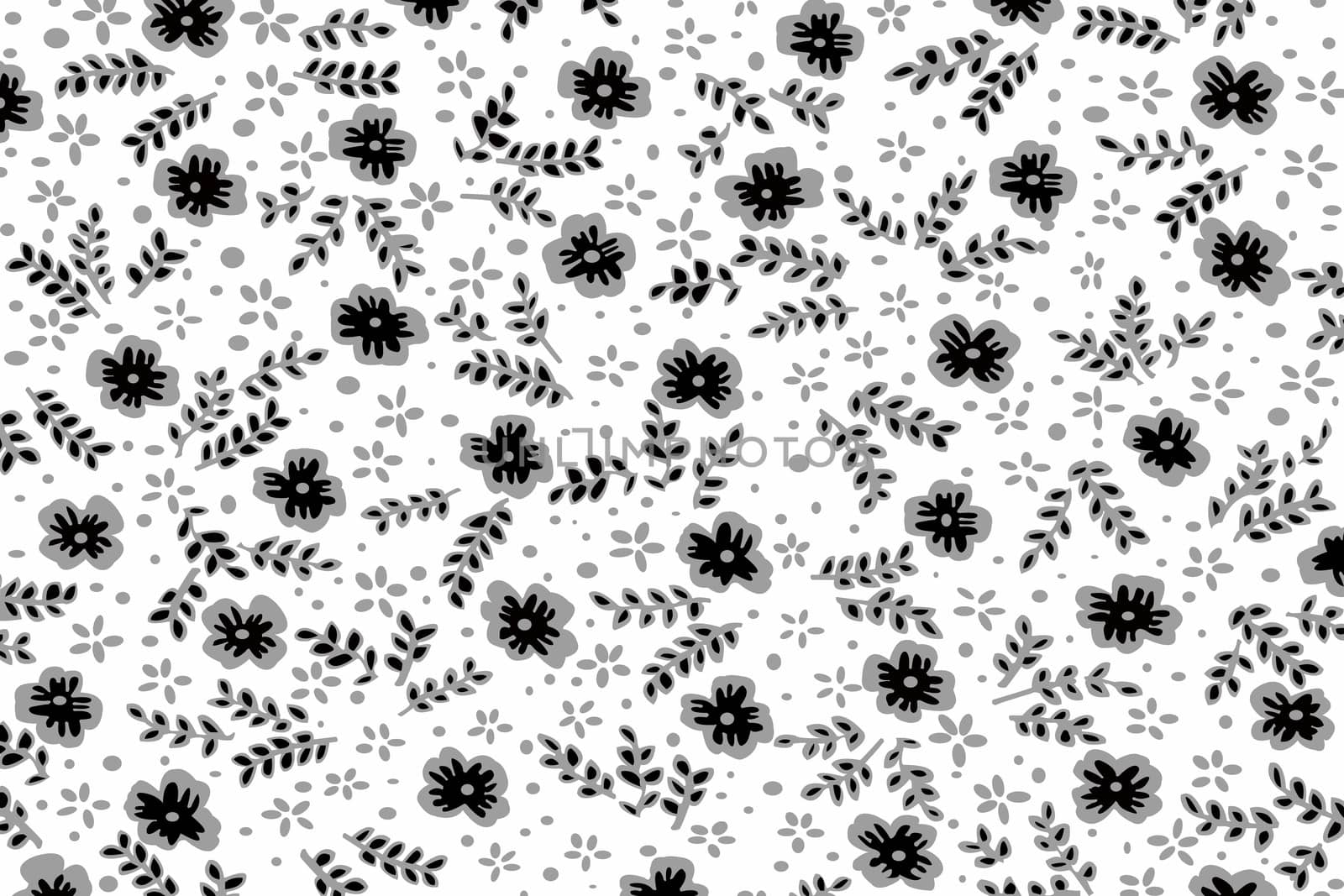 Vector flower seamless pattern