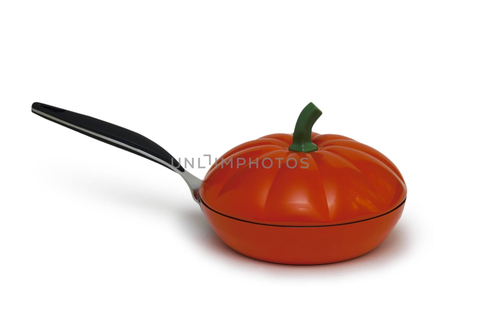 Orange frying pan isolated  by cocoo