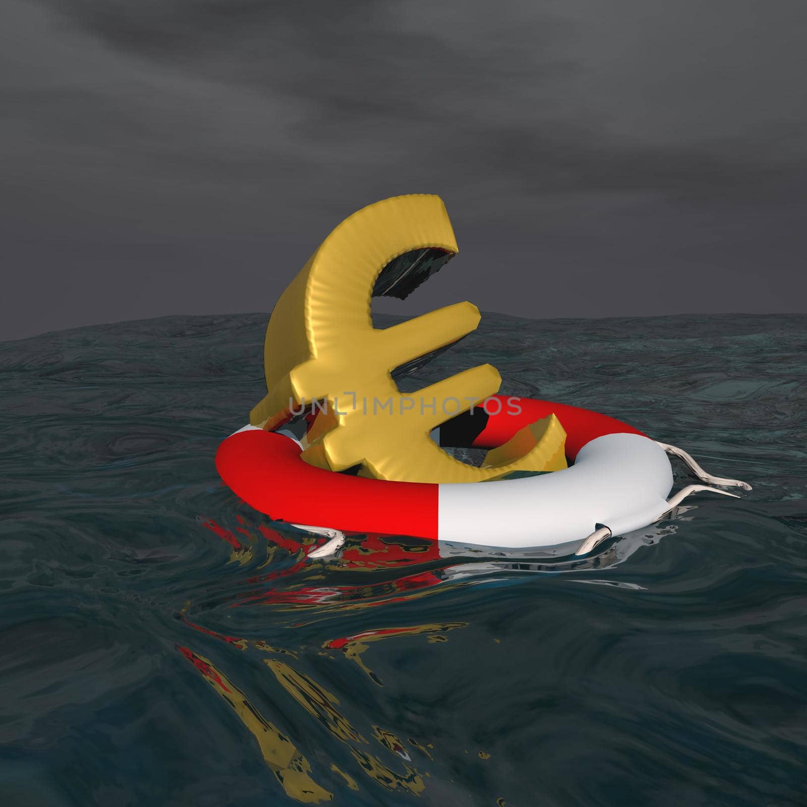 Saved euro - 3D render by Elenaphotos21