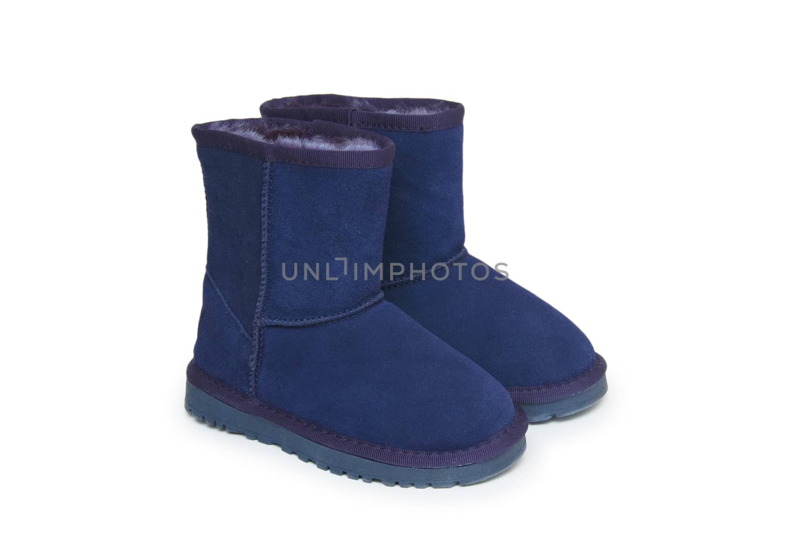 winter boots isolated on white background