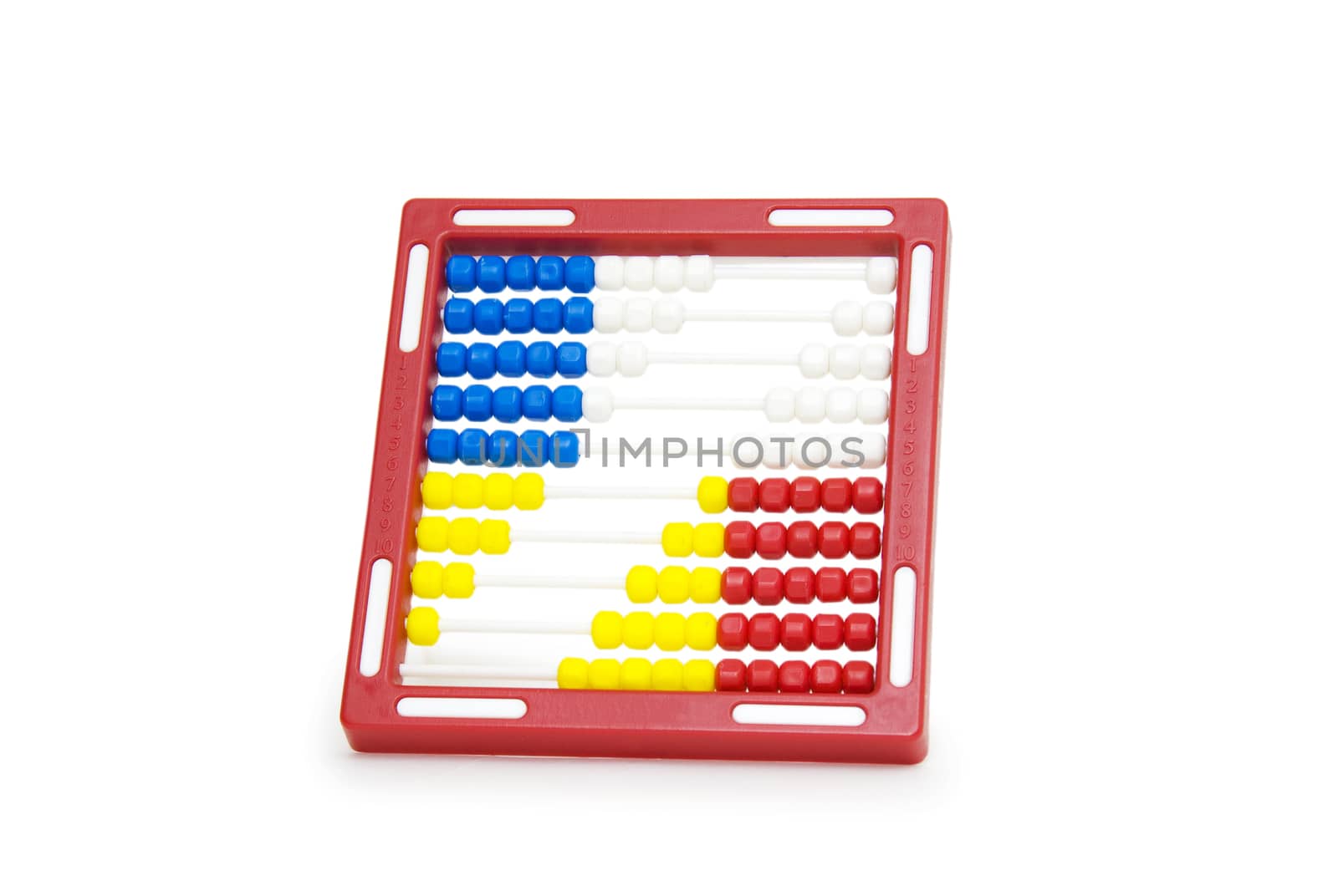 Abacus on Isolated White Background