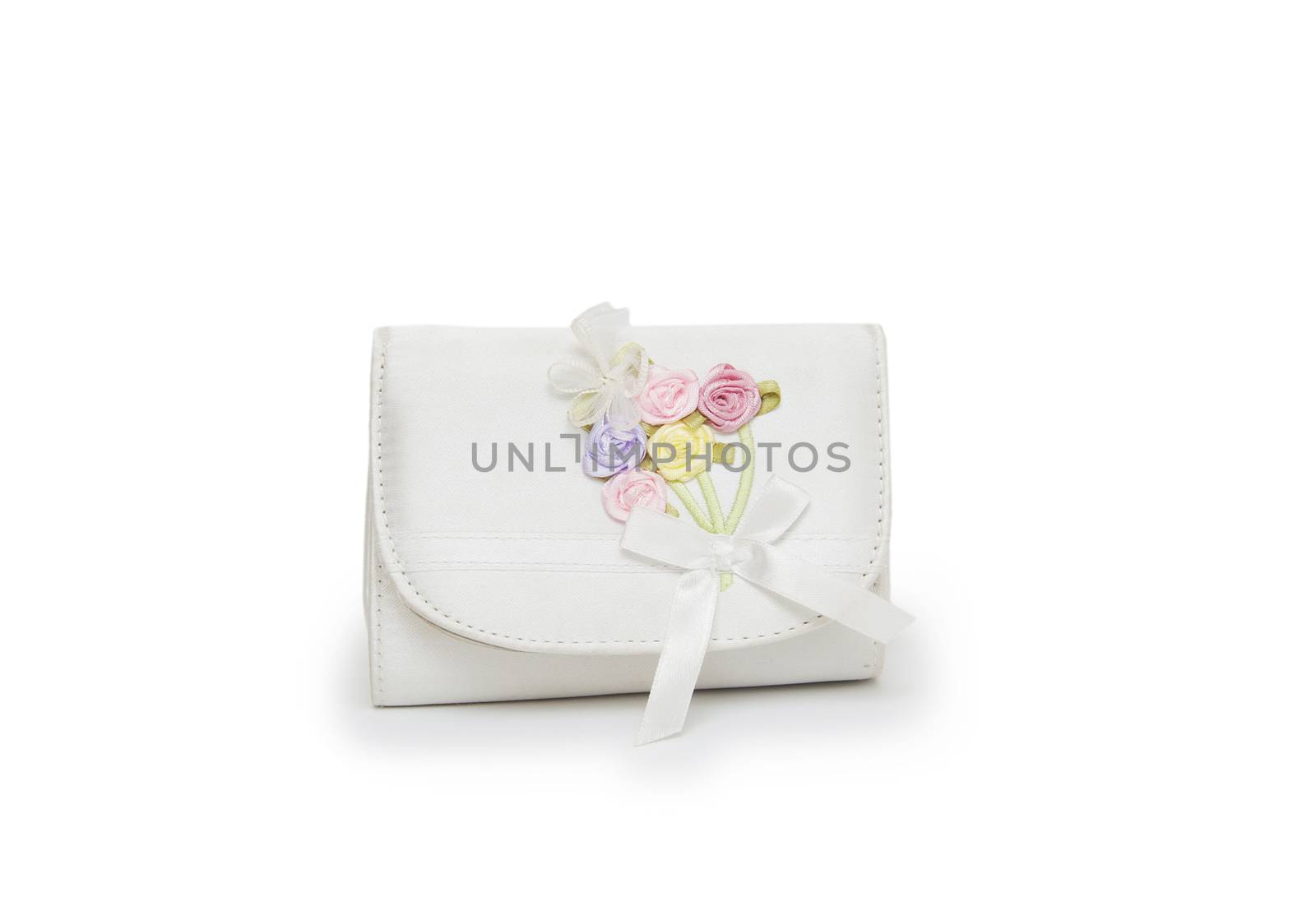 Child's handbag on a white background