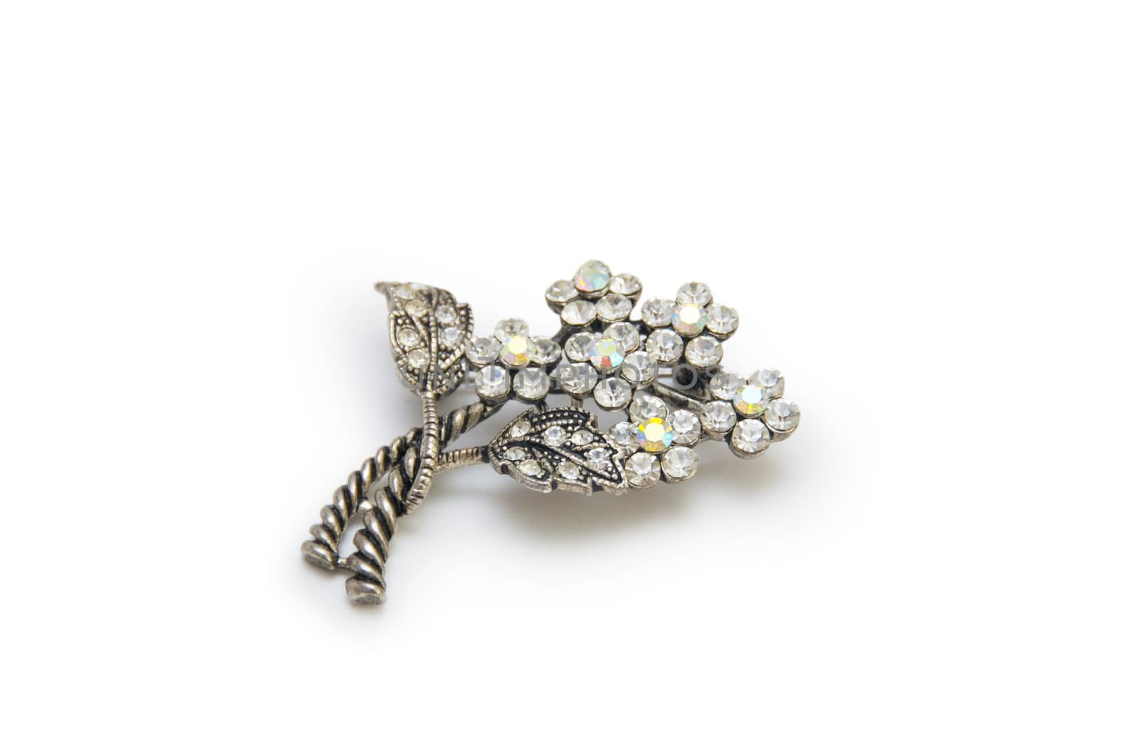 brooch isolated on a white background. 