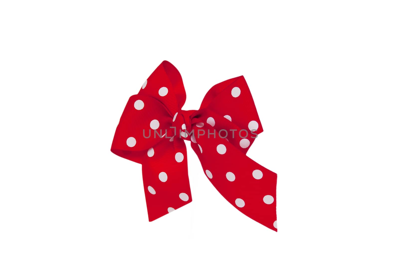 red bow made of ribbon isolated on white background by cocoo