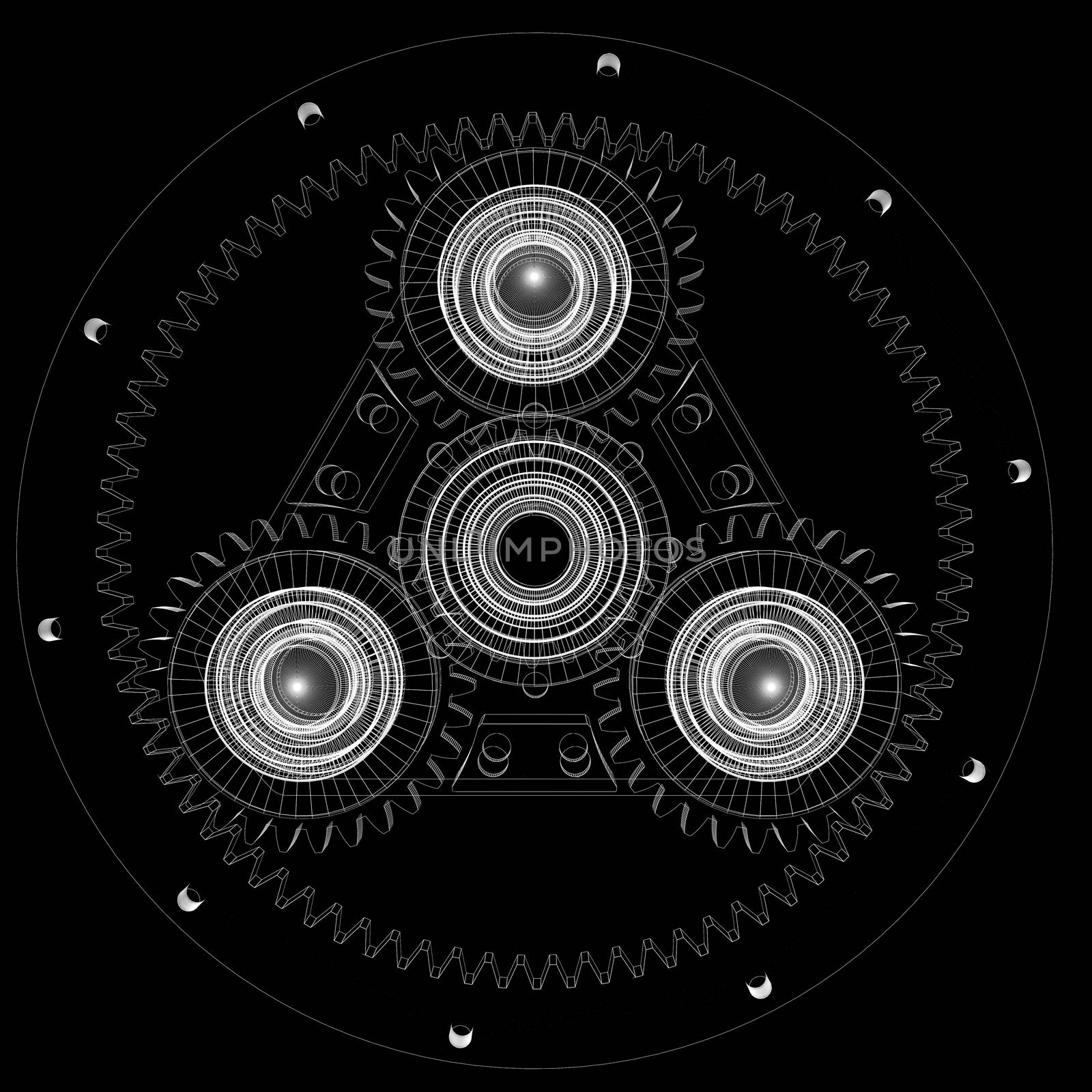 Gears and bearings by cherezoff