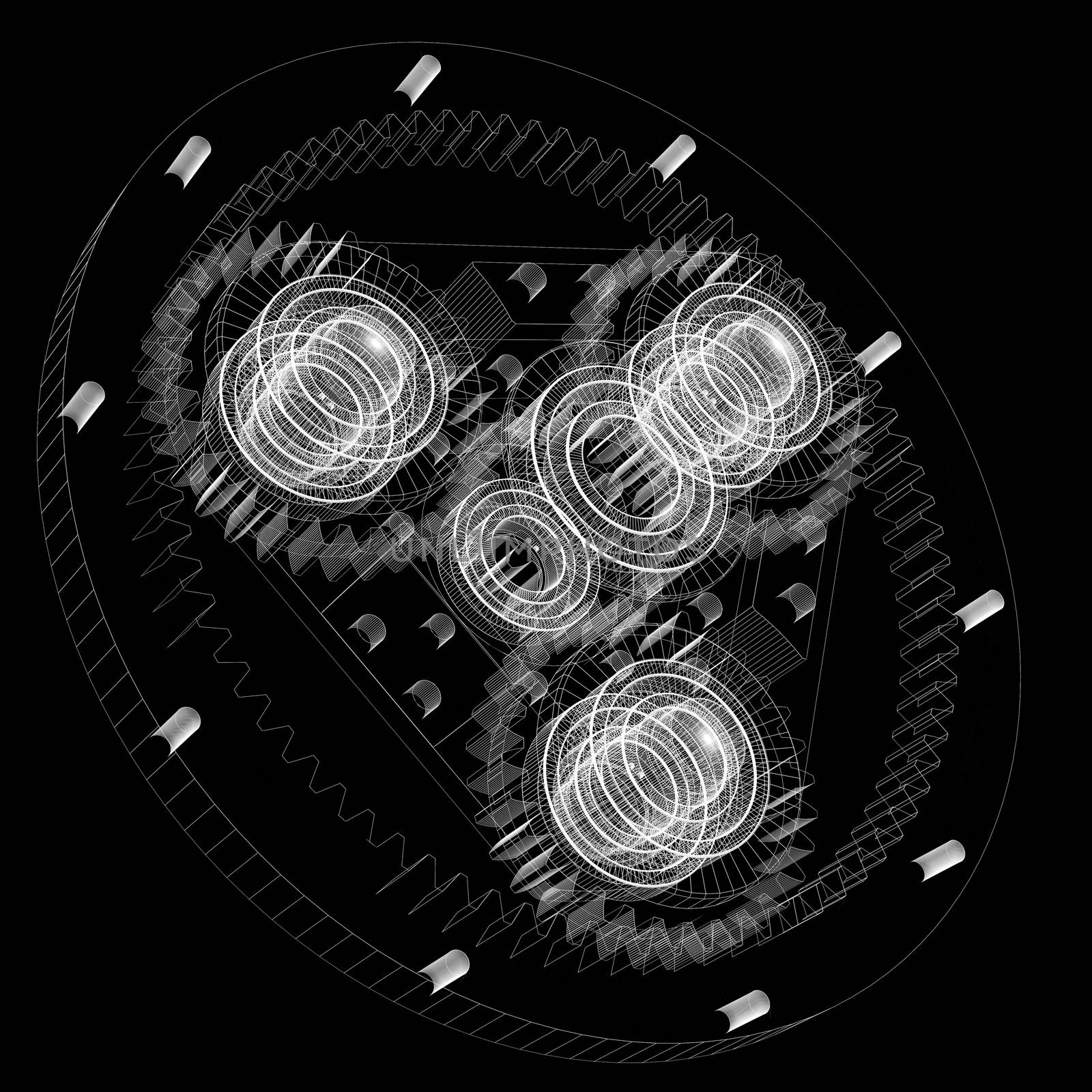 Gears and bearings by cherezoff