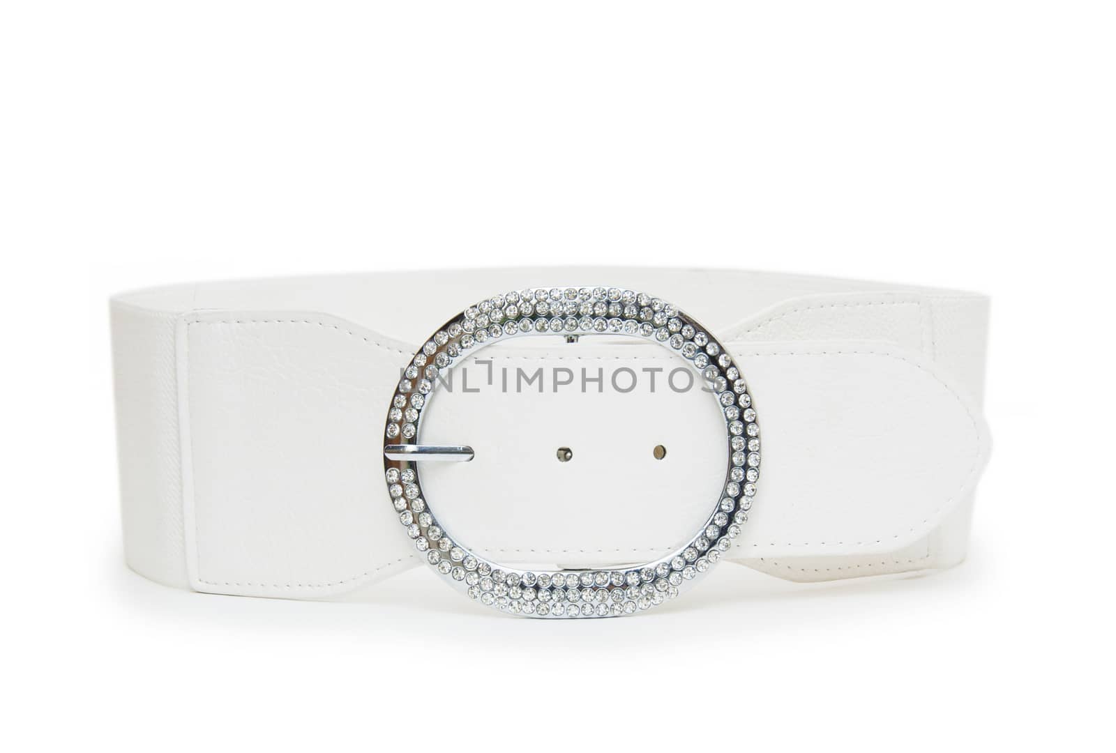 belt white color isolated