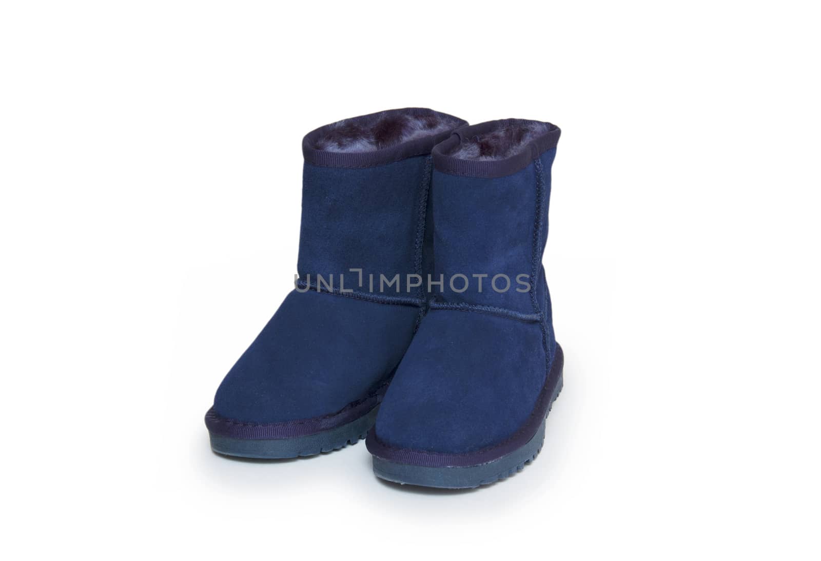 winter boots isolated on white background 