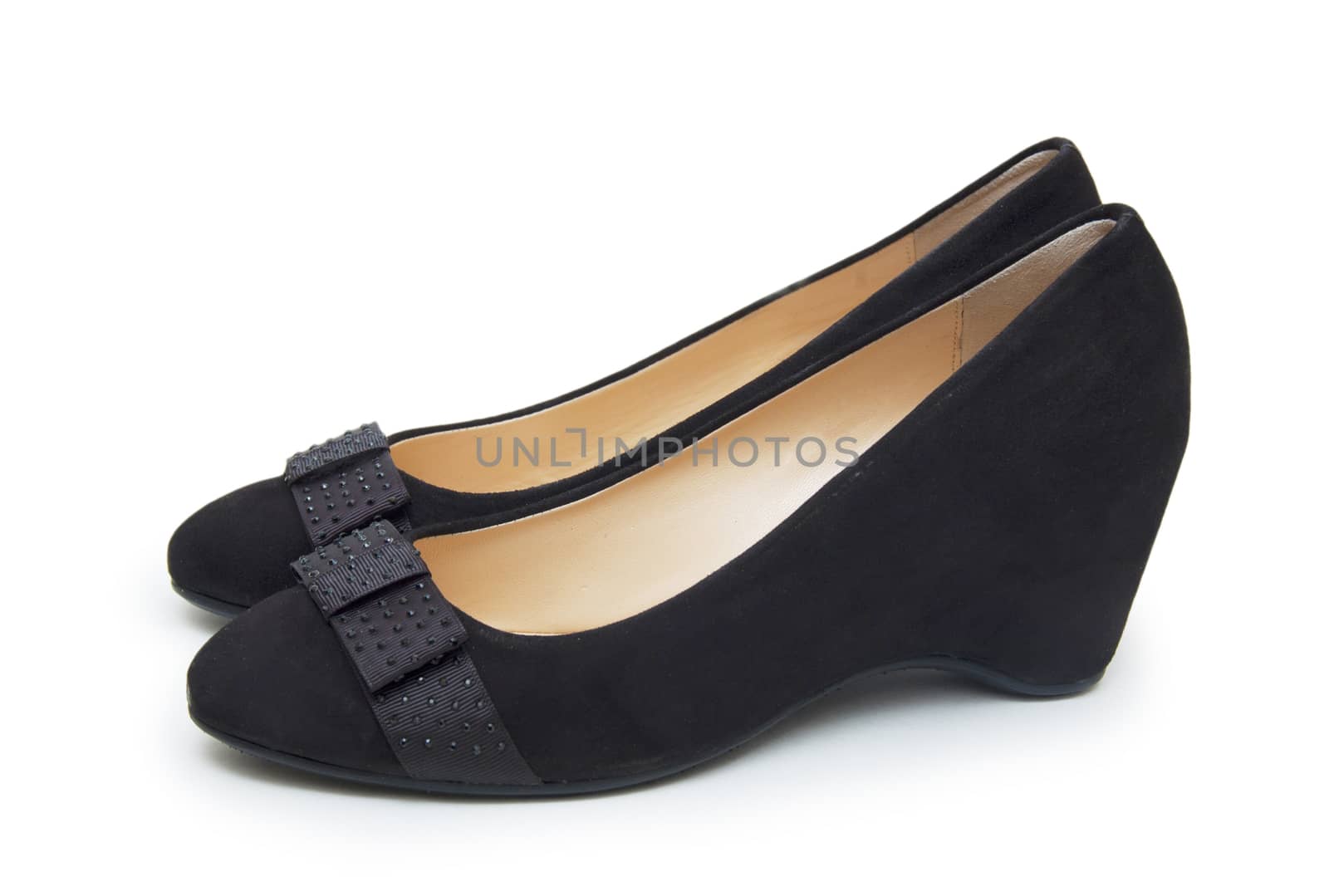 female shoes on a white background 