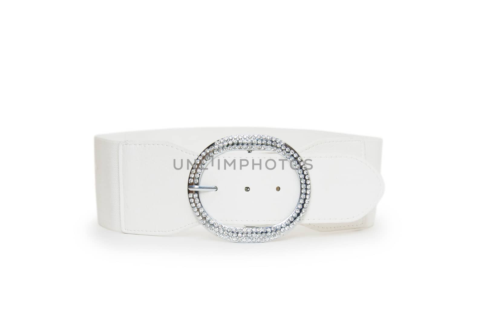 belt white color isolated 